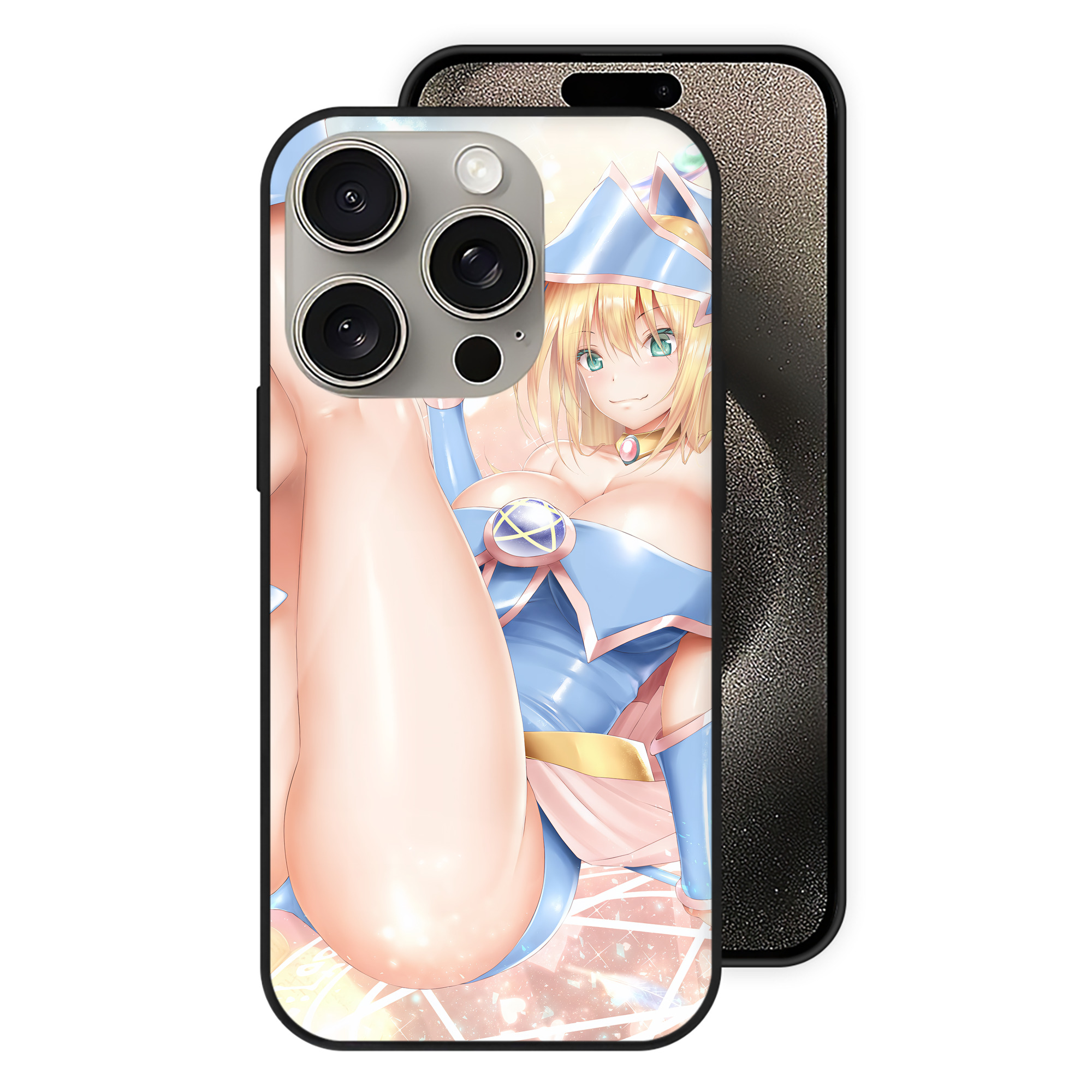 遊☆戯☆王 Yu-Gi-Oh! 【iPhone15Pro対応】スマホケース 耐衝撃＆黄変防止 背面ガラス