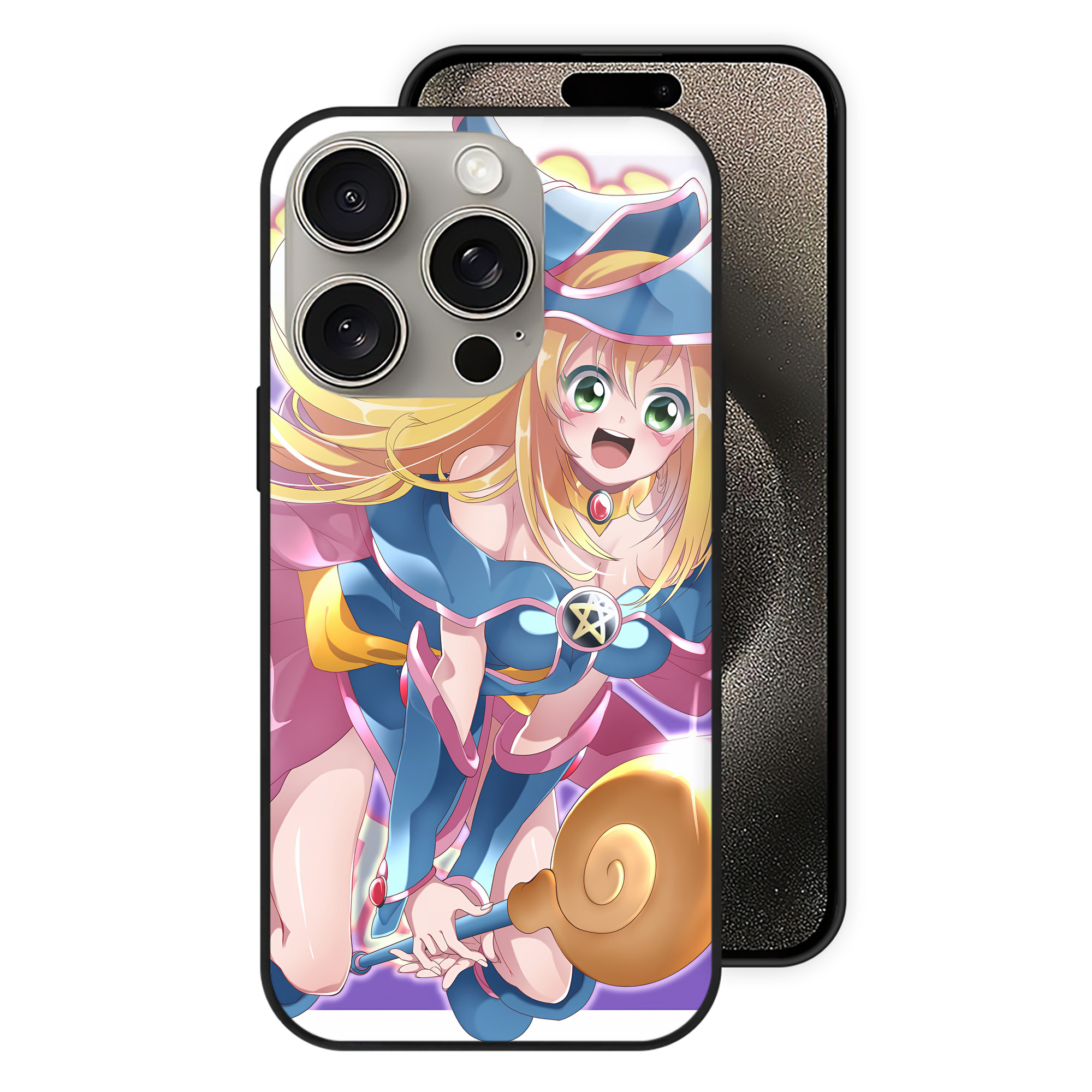 遊☆戯☆王 Yu-Gi-Oh! 【iPhone15Pro対応】スマホケース 耐衝撃＆黄変防止 背面ガラス