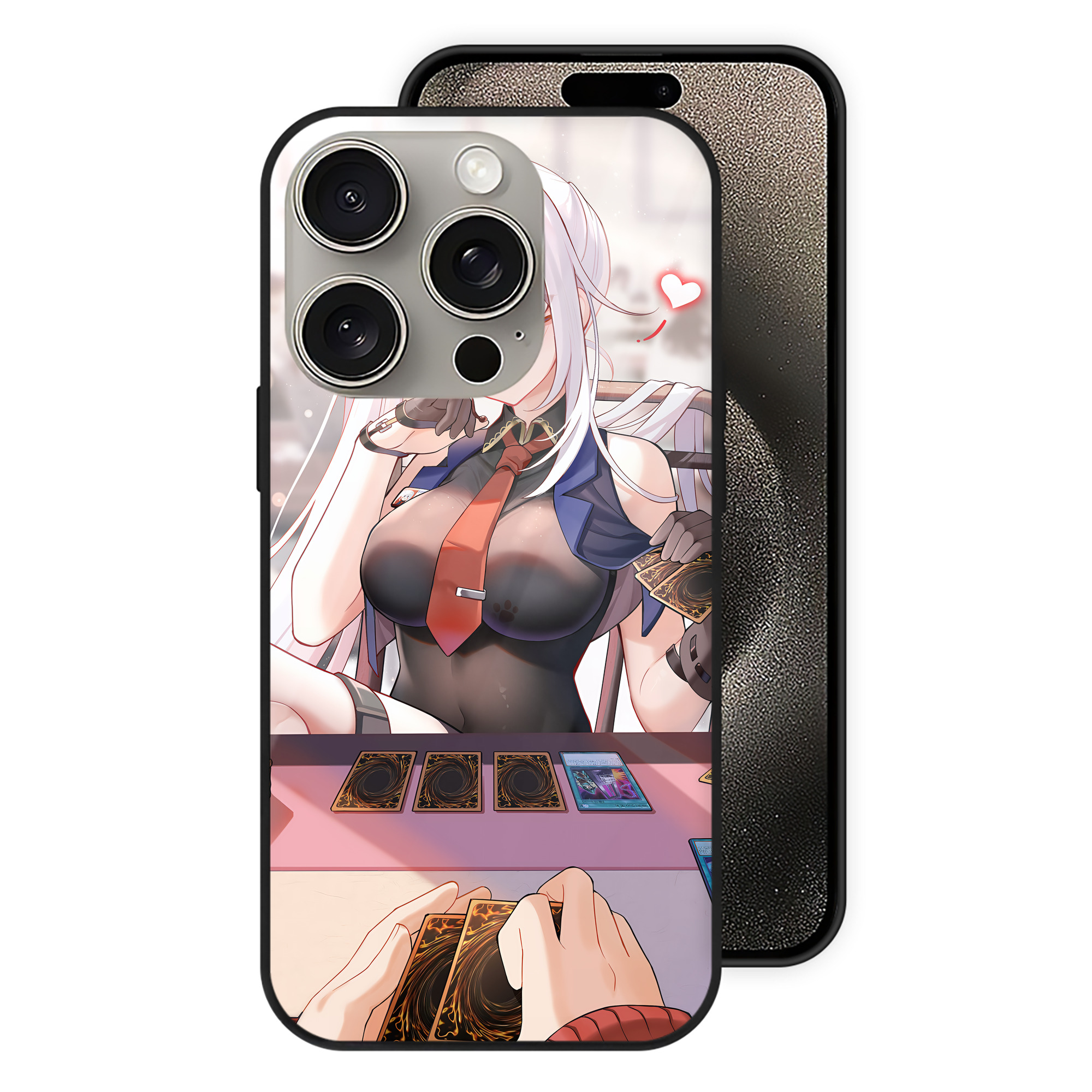 遊☆戯☆王 Yu-Gi-Oh! 【iPhone15Pro対応】スマホケース 耐衝撃＆黄変防止 背面ガラス