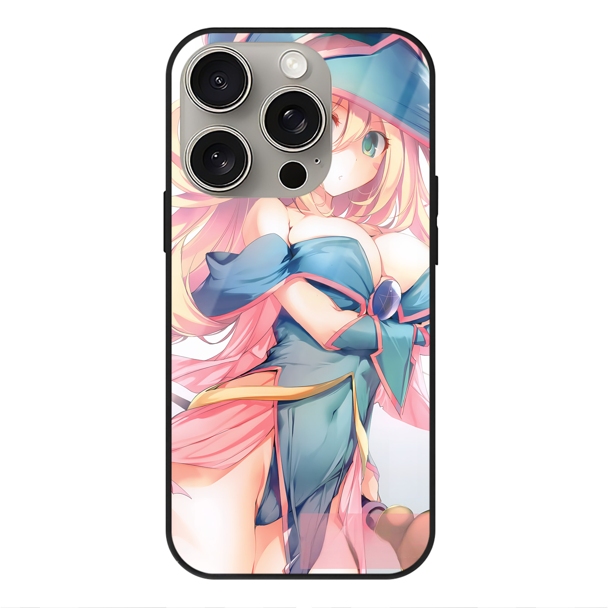 （画像用） 遊☆戯☆王 Yu-Gi-Oh! 【iPhone15Pro対応】スマホケース 耐衝撃＆黄変防止 背面ガラス