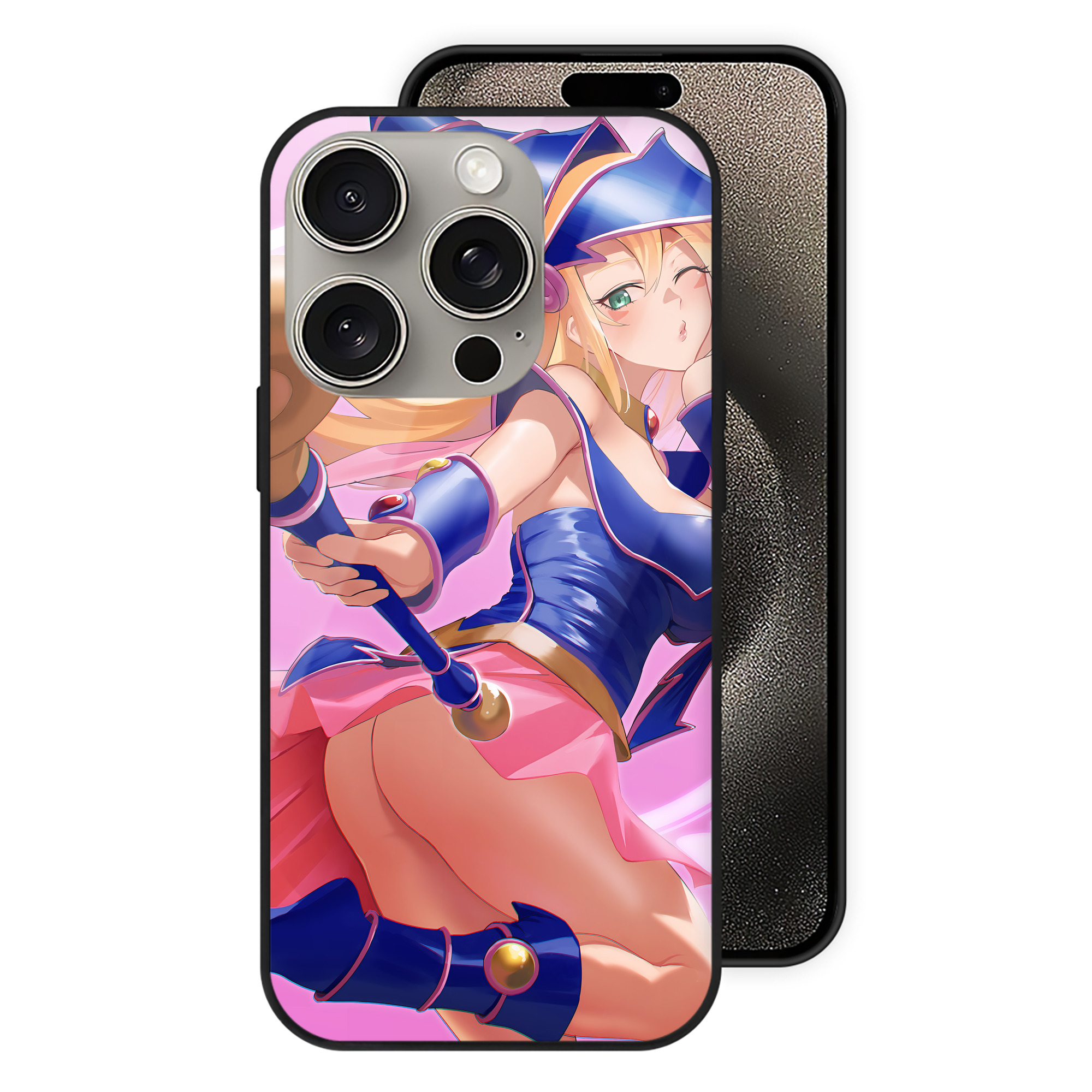遊☆戯☆王 Yu-Gi-Oh! 【iPhone15Pro対応】スマホケース 耐衝撃＆黄変防止 背面ガラス
