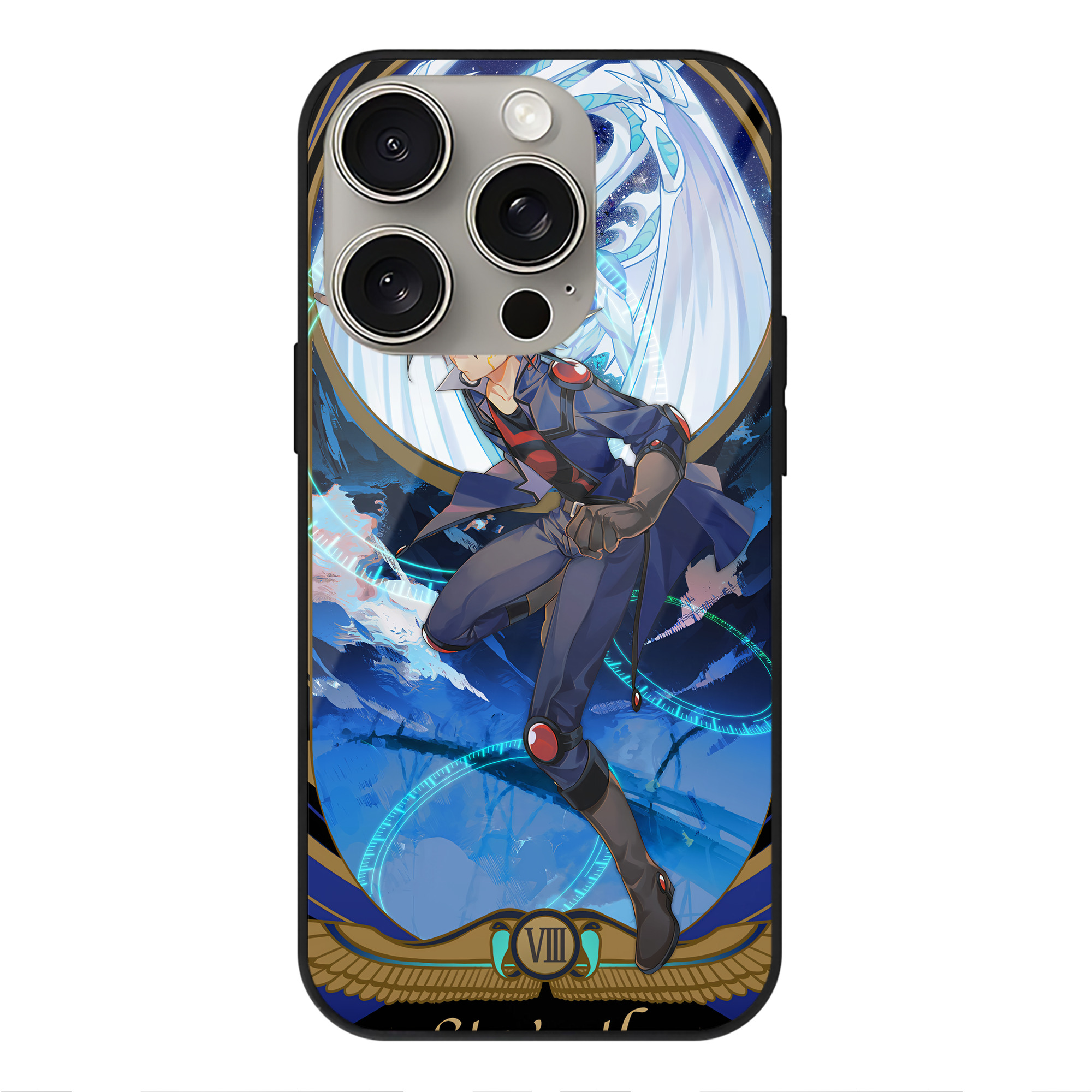 遊☆戯☆王 Yu-Gi-Oh! 【iPhone15Pro対応】スマホケース 耐衝撃＆黄変防止 背面ガラス