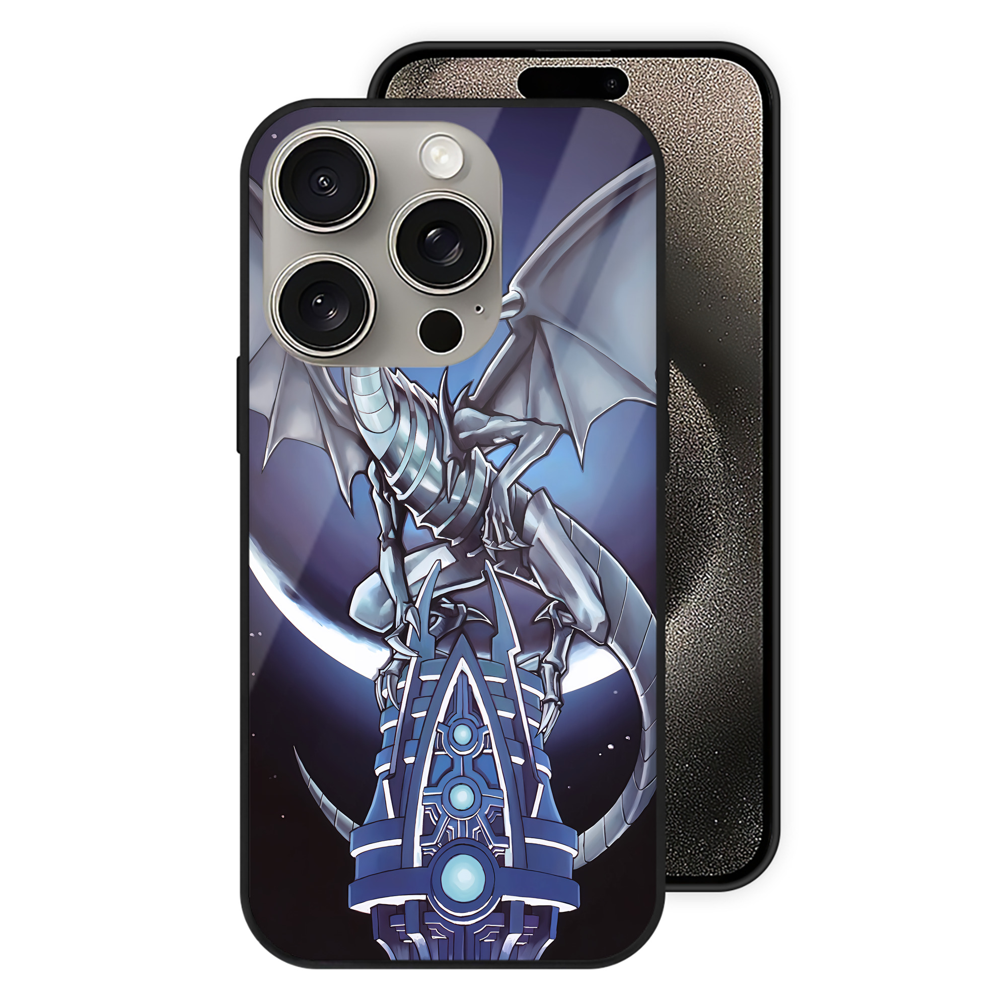 （画像用） 遊☆戯☆王 Yu-Gi-Oh! 【iPhone15Pro対応】スマホケース 耐衝撃＆黄変防止 背面ガラス