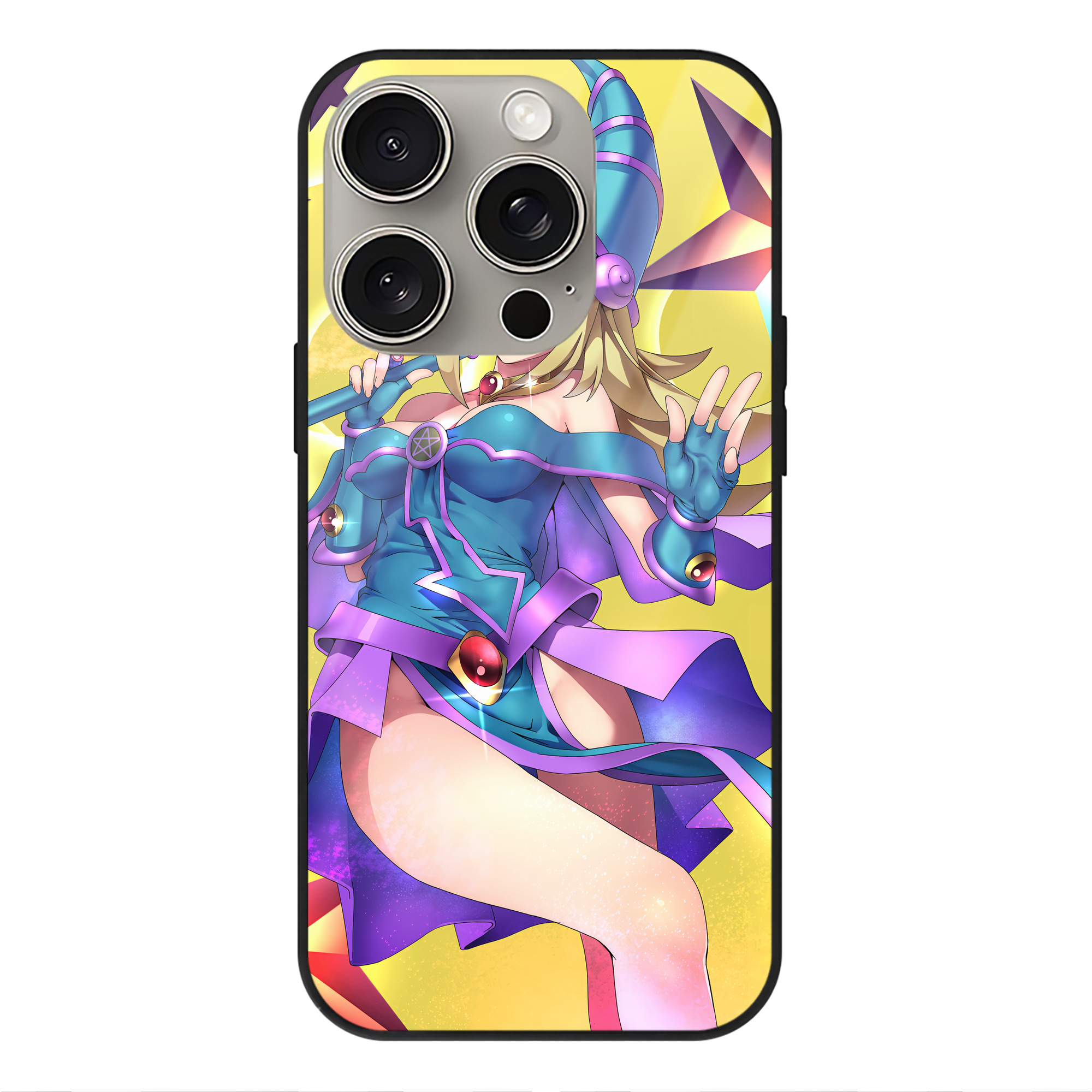 遊☆戯☆王 Yu-Gi-Oh! 【iPhone15Pro対応】スマホケース 耐衝撃＆黄変防止 背面ガラス