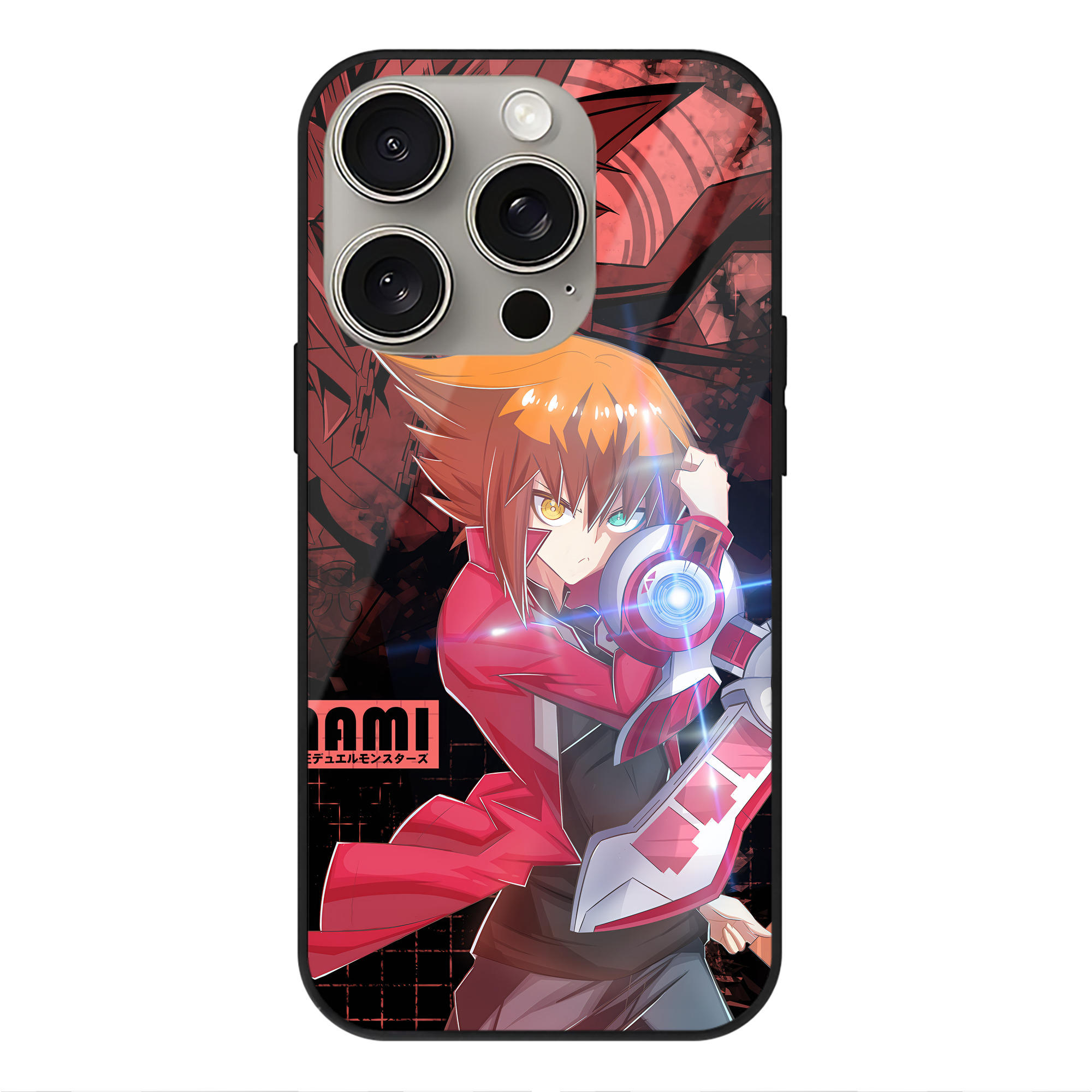 遊☆戯☆王 Yu-Gi-Oh! 【iPhone15Pro対応】スマホケース 耐衝撃＆黄変防止 背面ガラス