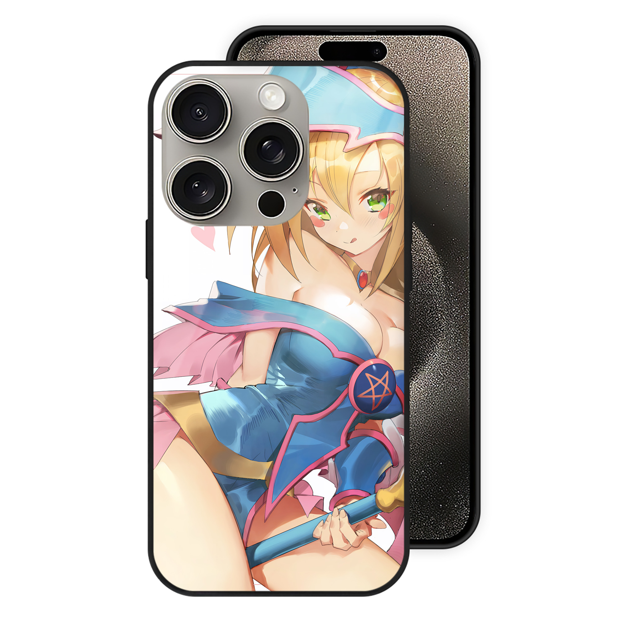 遊☆戯☆王 Yu-Gi-Oh! 【iPhone15Pro対応】スマホケース 耐衝撃＆黄変防止 背面ガラス
