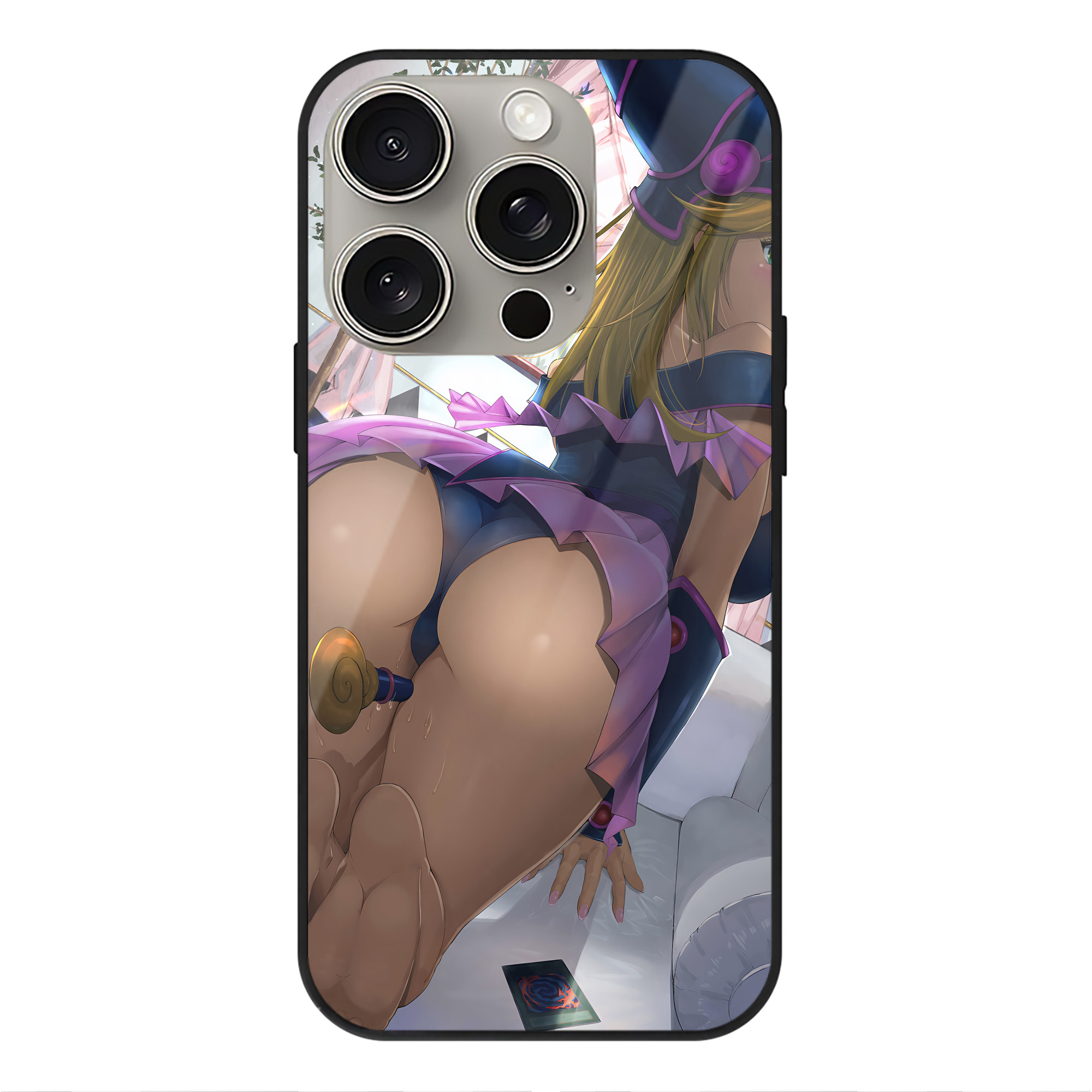 遊☆戯☆王 Yu-Gi-Oh! 【iPhone15Pro対応】スマホケース 耐衝撃＆黄変防止 背面ガラス