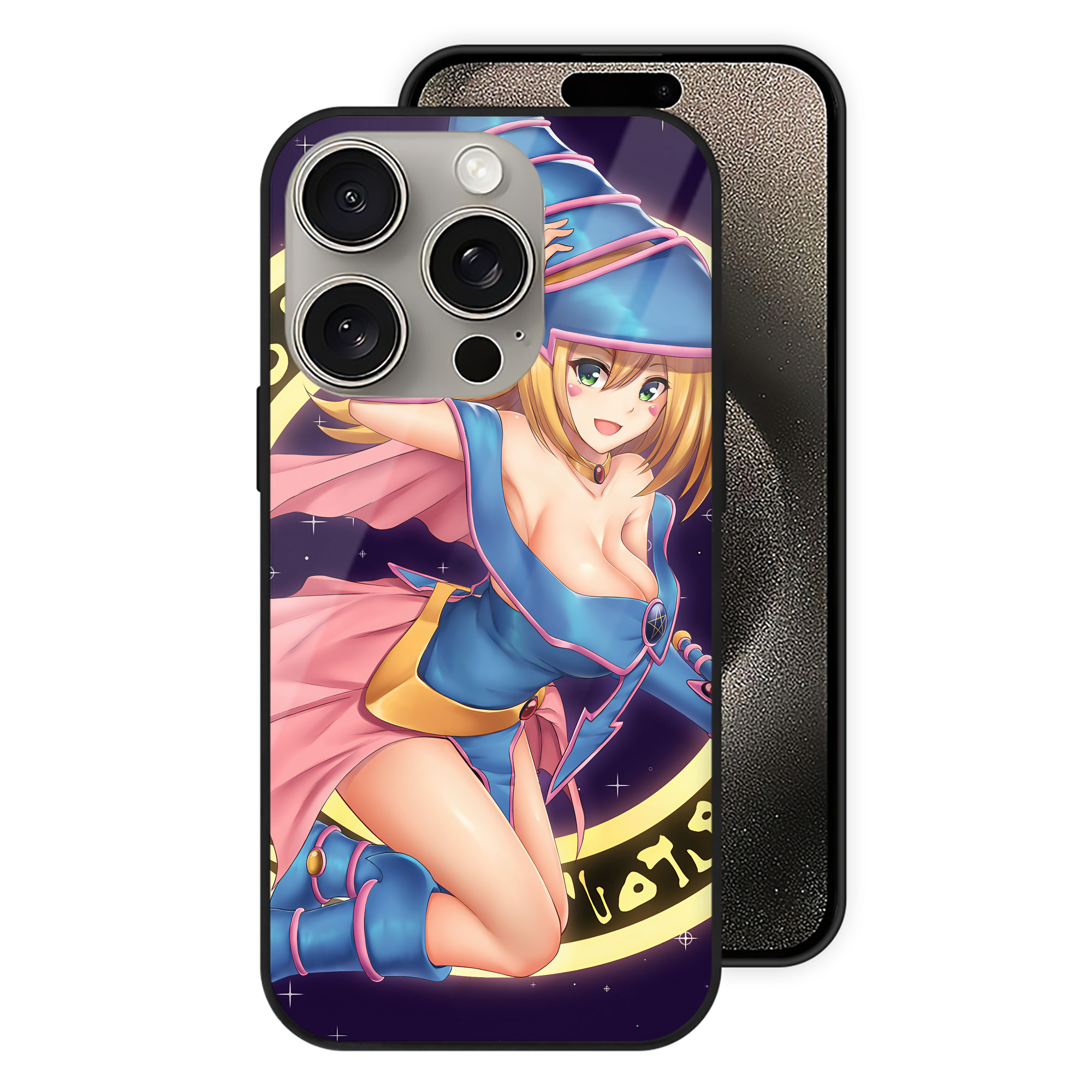 遊☆戯☆王 Yu-Gi-Oh! 【iPhone15Pro対応】スマホケース 耐衝撃＆黄変防止 背面ガラス