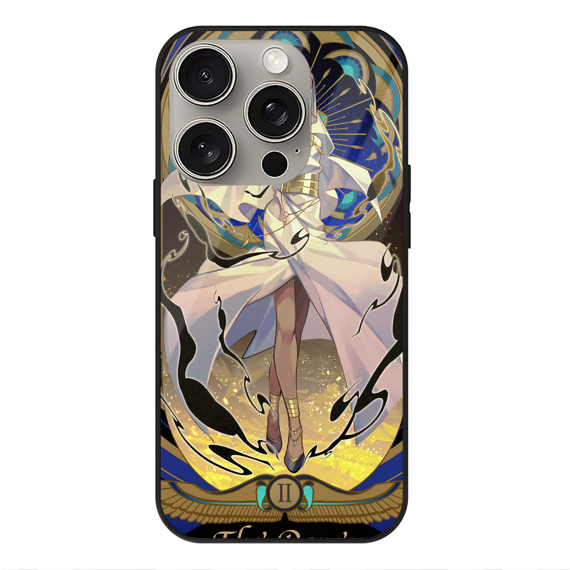 （画像用） 遊☆戯☆王 Yu-Gi-Oh! 【iPhone15Pro対応】スマホケース 耐衝撃＆黄変防止 背面ガラス