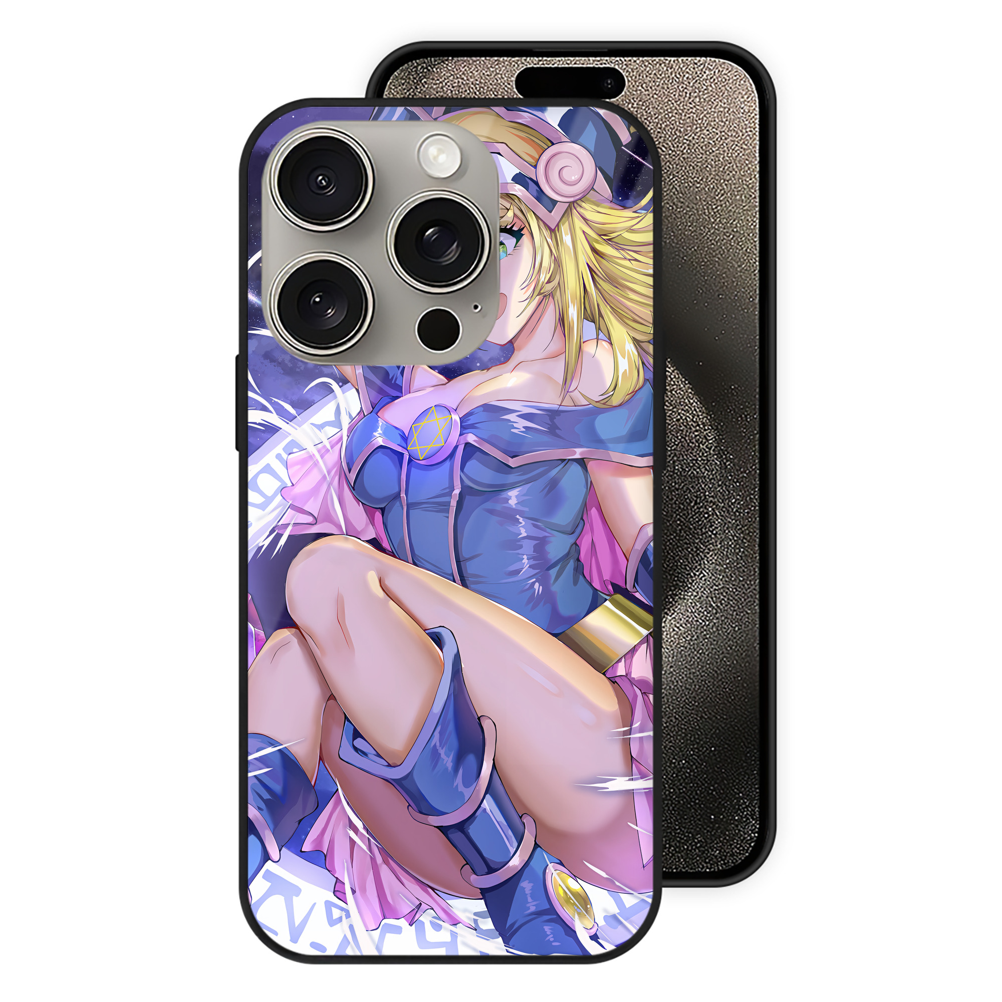 遊☆戯☆王 Yu-Gi-Oh! 【iPhone15Pro対応】スマホケース 耐衝撃＆黄変防止 背面ガラス