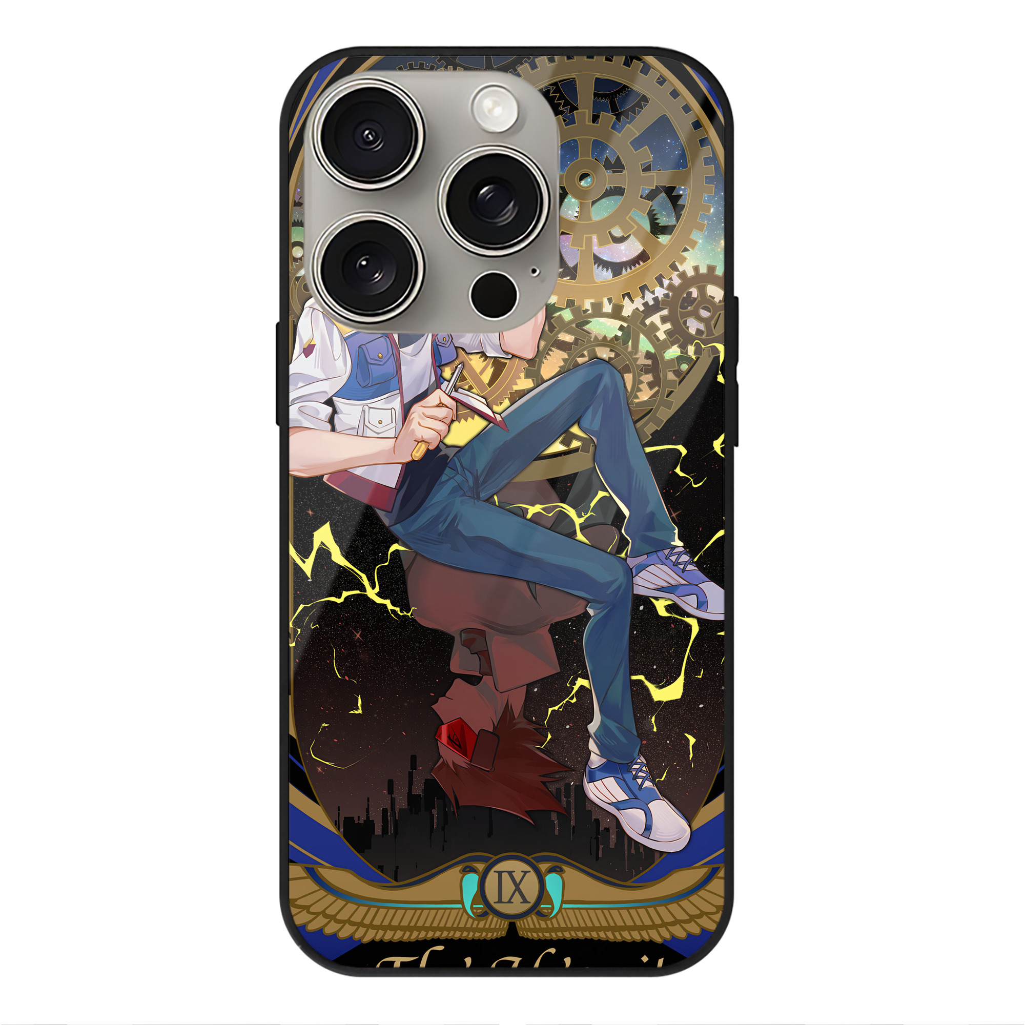 遊☆戯☆王 Yu-Gi-Oh! 【iPhone15Pro対応】スマホケース 耐衝撃＆黄変防止 背面ガラス