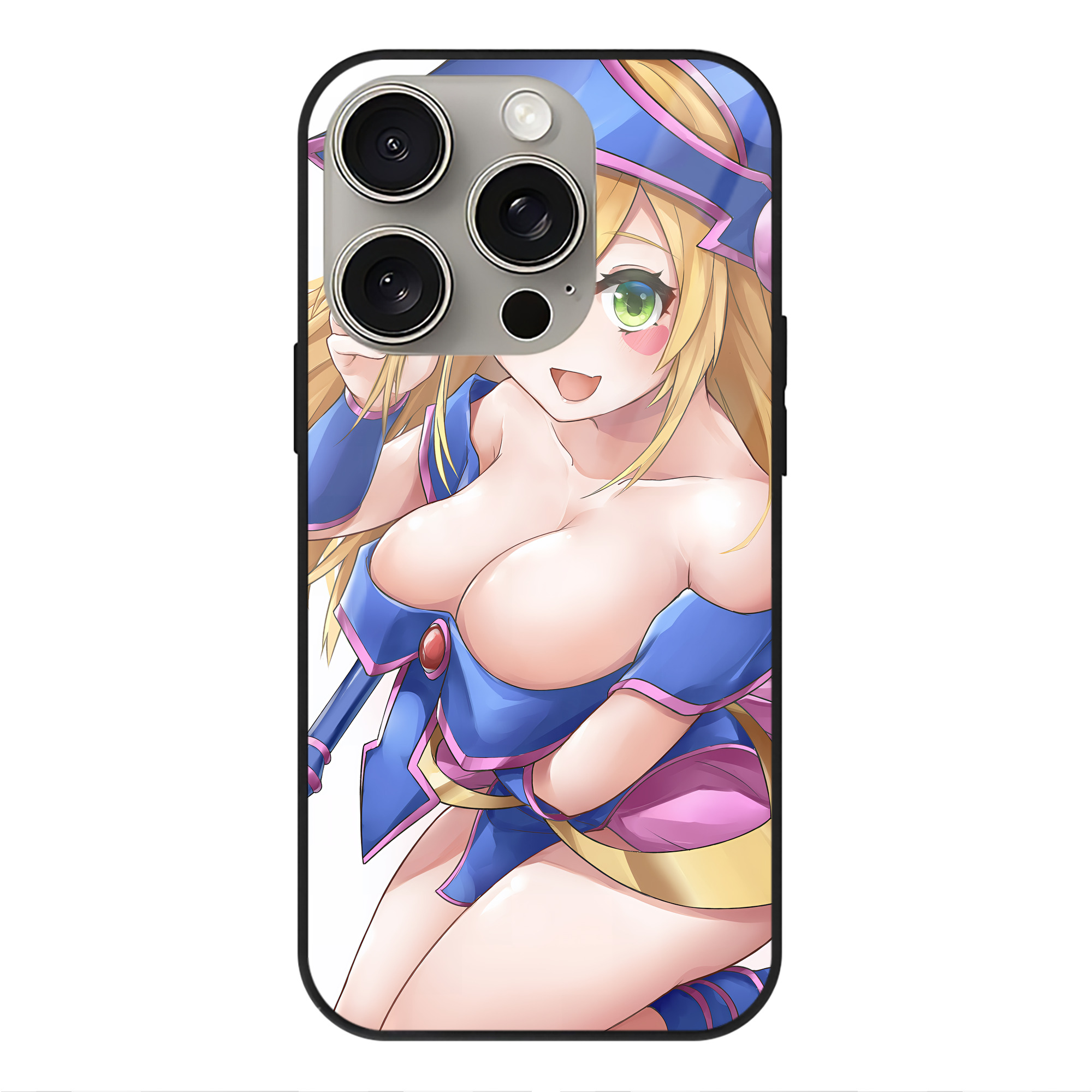 遊☆戯☆王 Yu-Gi-Oh! 【iPhone15Pro対応】スマホケース 耐衝撃＆黄変防止 背面ガラス