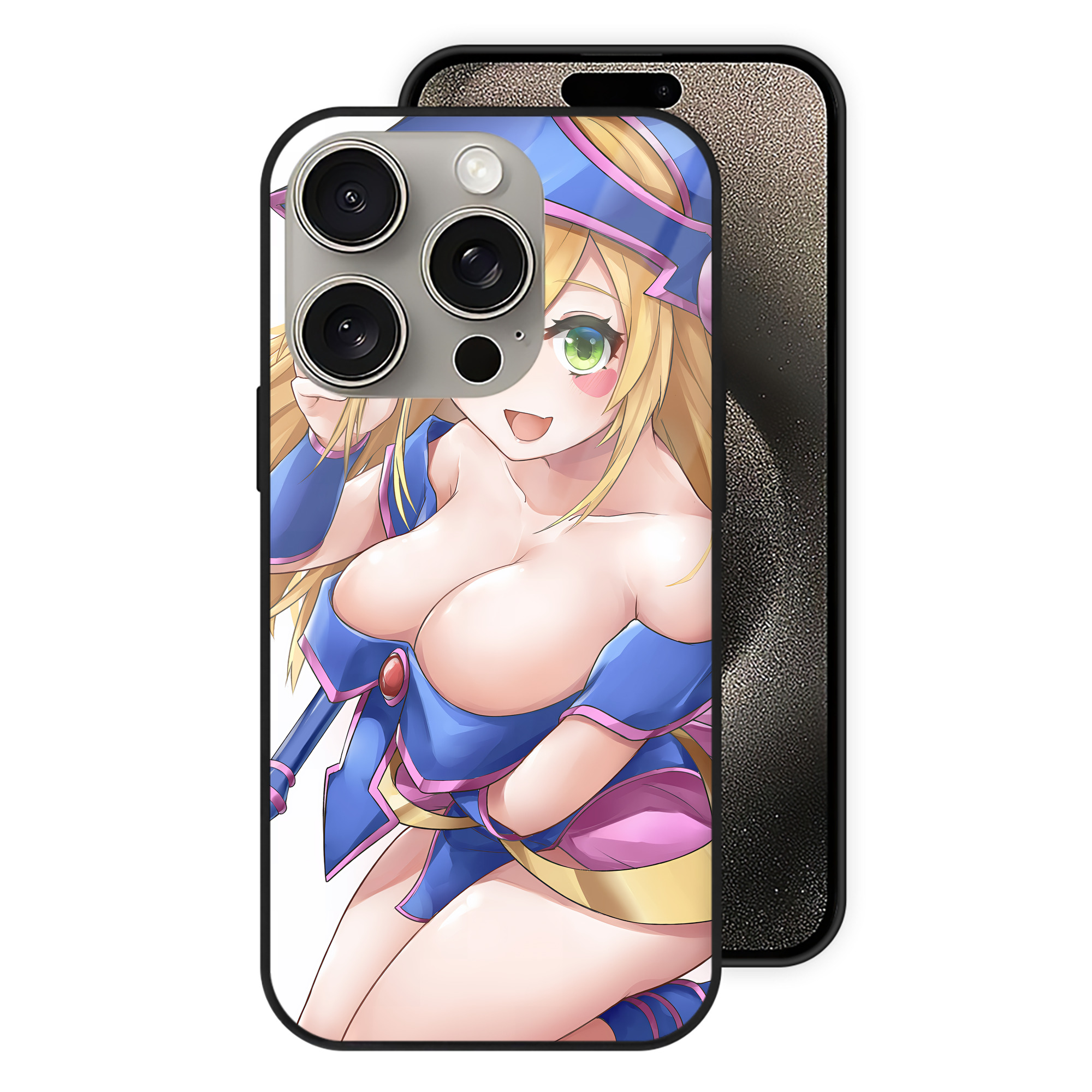 遊☆戯☆王 Yu-Gi-Oh! 【iPhone15Pro対応】スマホケース 耐衝撃＆黄変防止 背面ガラス