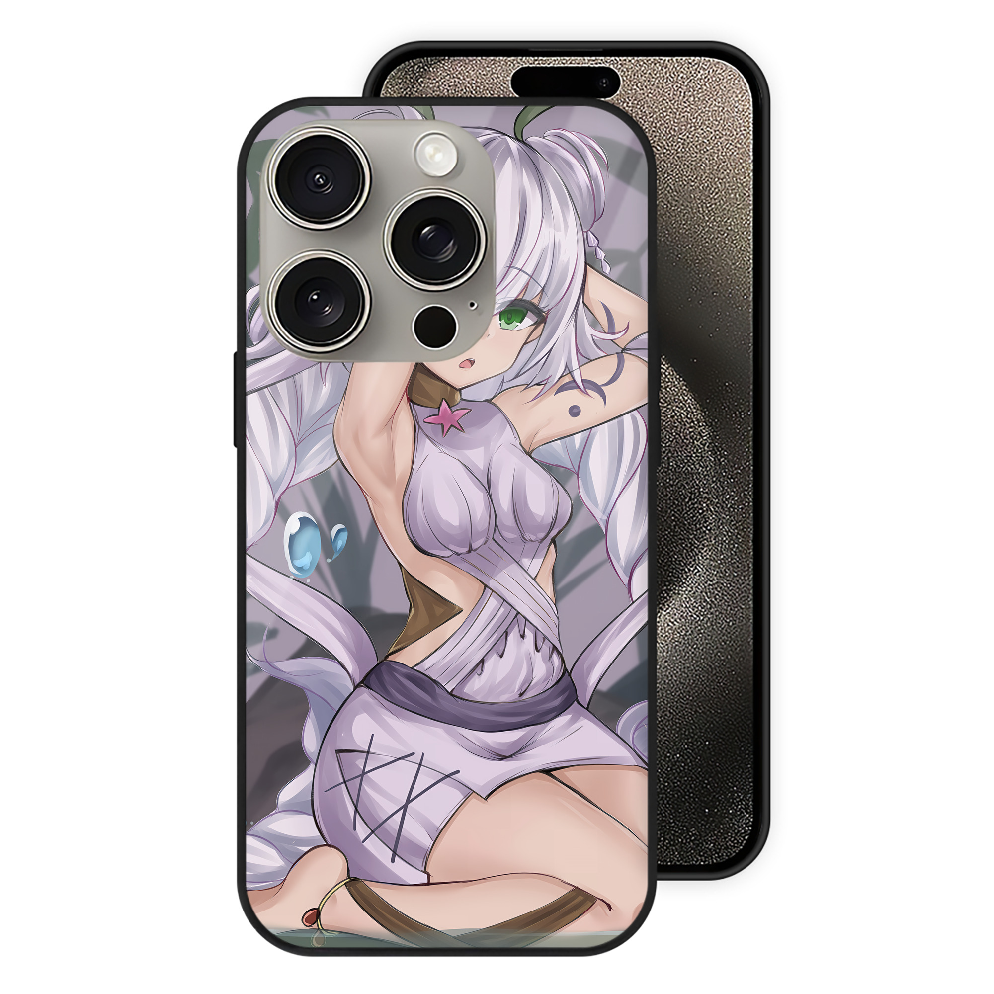 遊☆戯☆王 Yu-Gi-Oh! 【iPhone15Pro対応】スマホケース 耐衝撃＆黄変防止 背面ガラス