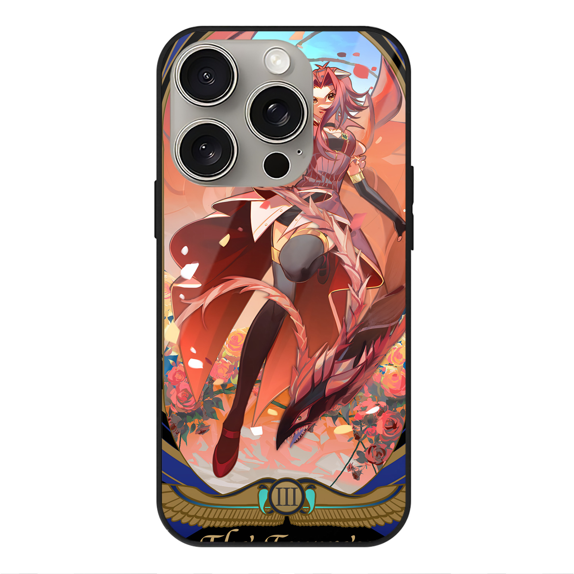 遊☆戯☆王 Yu-Gi-Oh! 【iPhone15Pro対応】スマホケース 耐衝撃＆黄変防止 背面ガラス