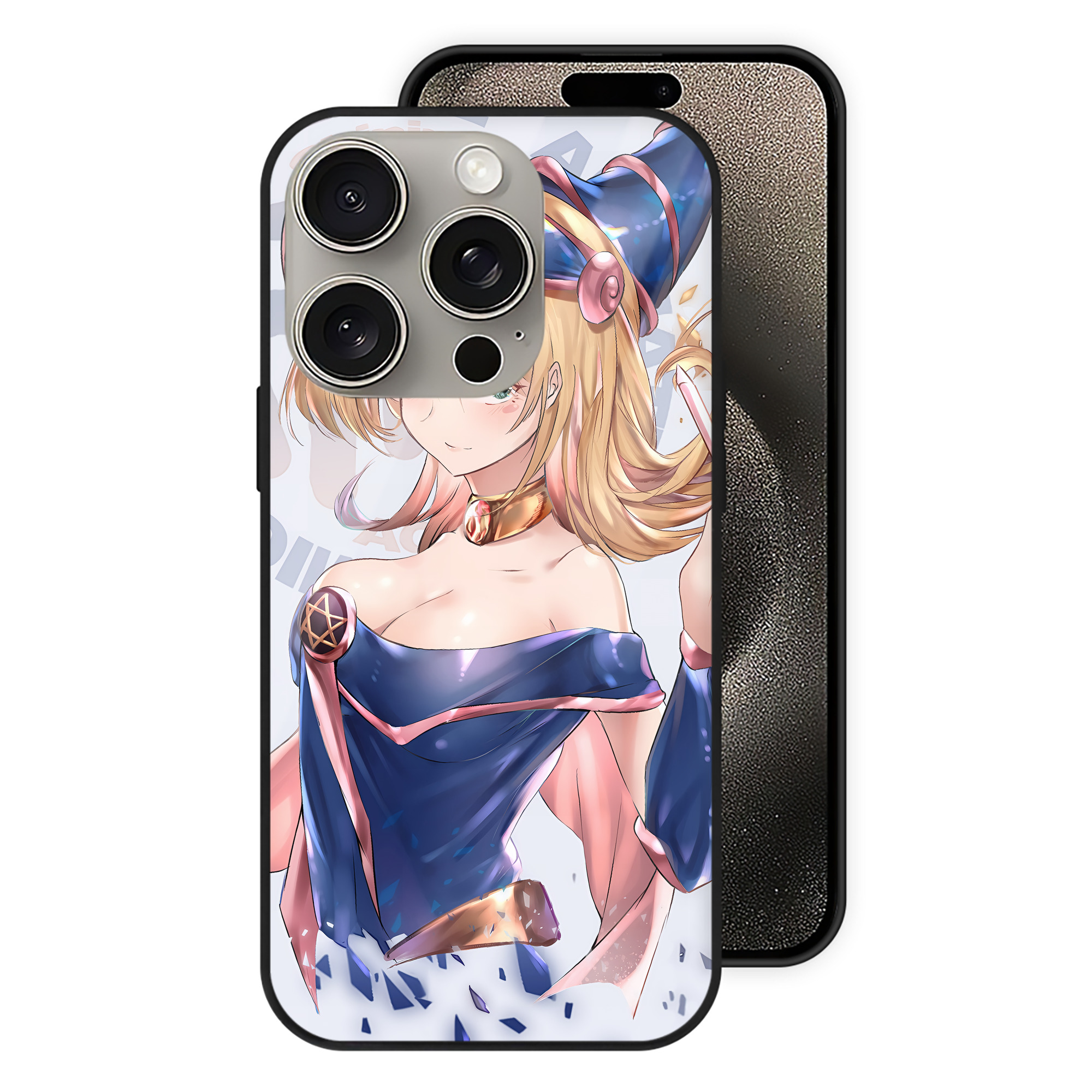 遊☆戯☆王 Yu-Gi-Oh! 【iPhone15Pro対応】スマホケース 耐衝撃＆黄変防止 背面ガラス