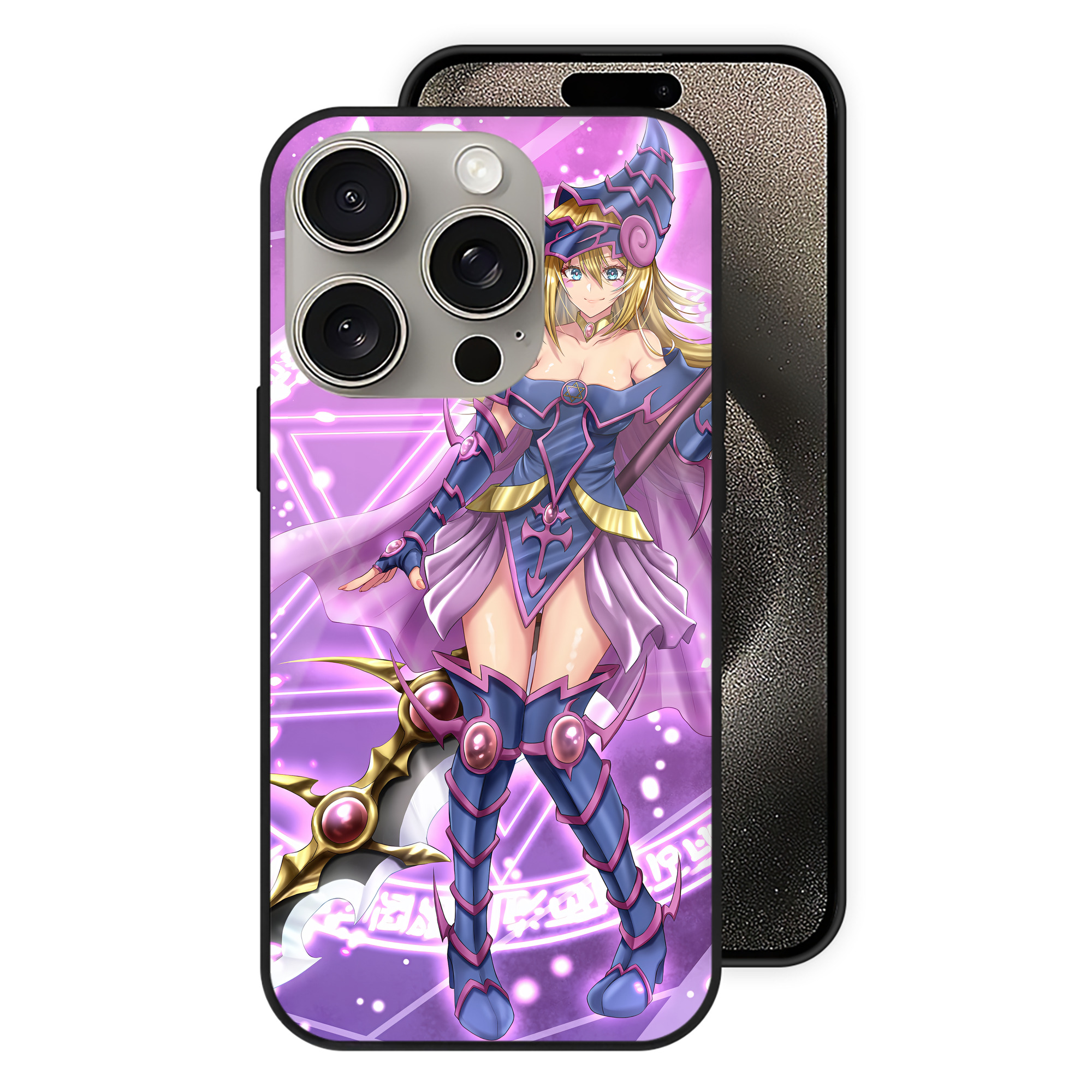 遊☆戯☆王 Yu-Gi-Oh! 【iPhone15Pro対応】スマホケース 耐衝撃＆黄変防止 背面ガラス
