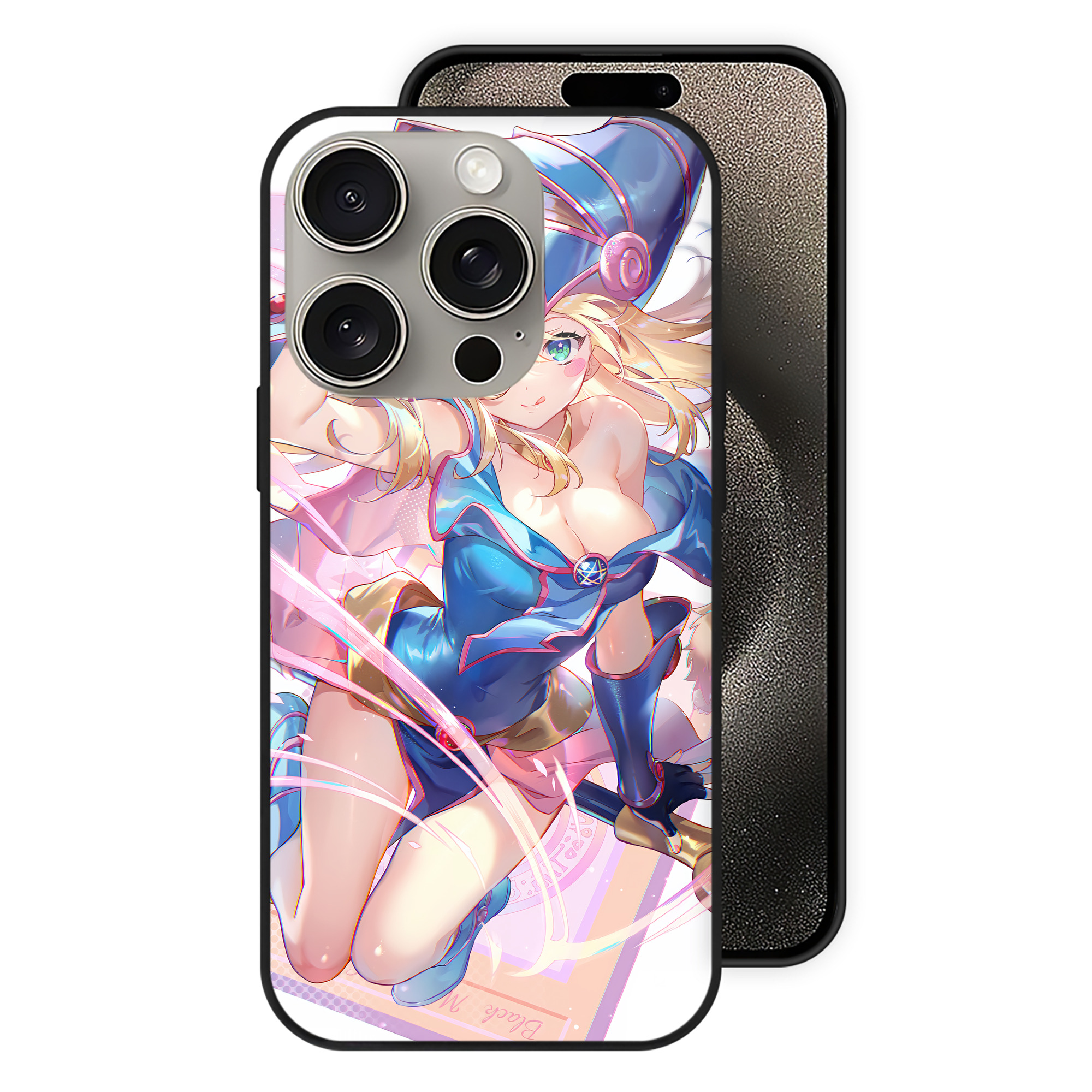 遊☆戯☆王 Yu-Gi-Oh! 【iPhone15Pro対応】スマホケース 耐衝撃＆黄変防止 背面ガラス