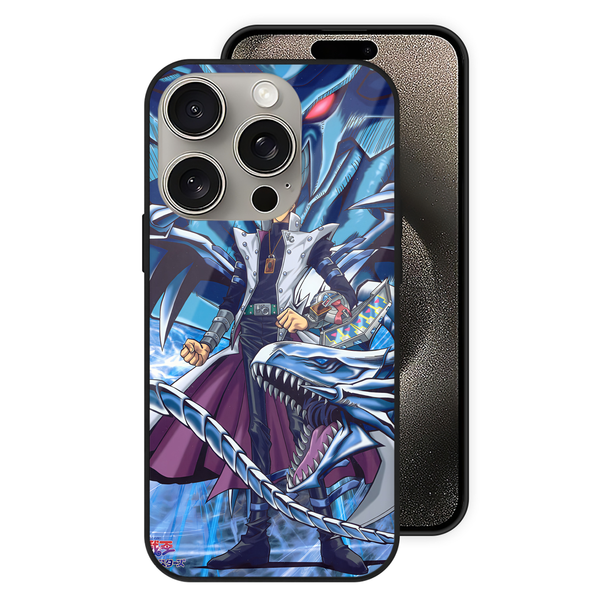 遊☆戯☆王 Yu-Gi-Oh! 【iPhone15Pro対応】スマホケース 耐衝撃＆黄変防止 背面ガラス