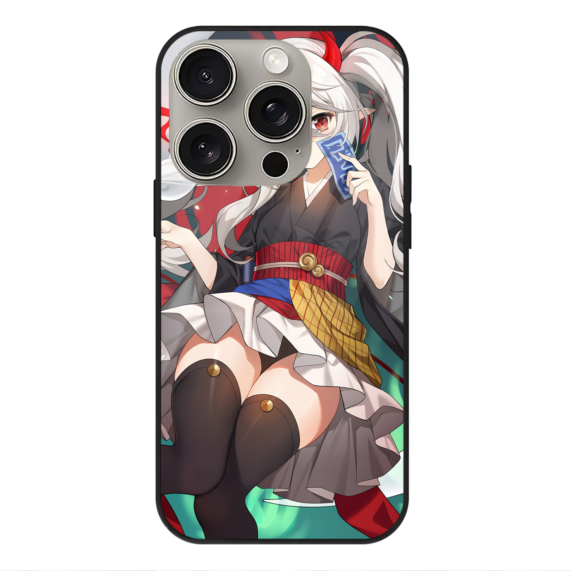 遊☆戯☆王 Yu-Gi-Oh! 【iPhone15Pro対応】スマホケース 耐衝撃＆黄変防止 背面ガラス