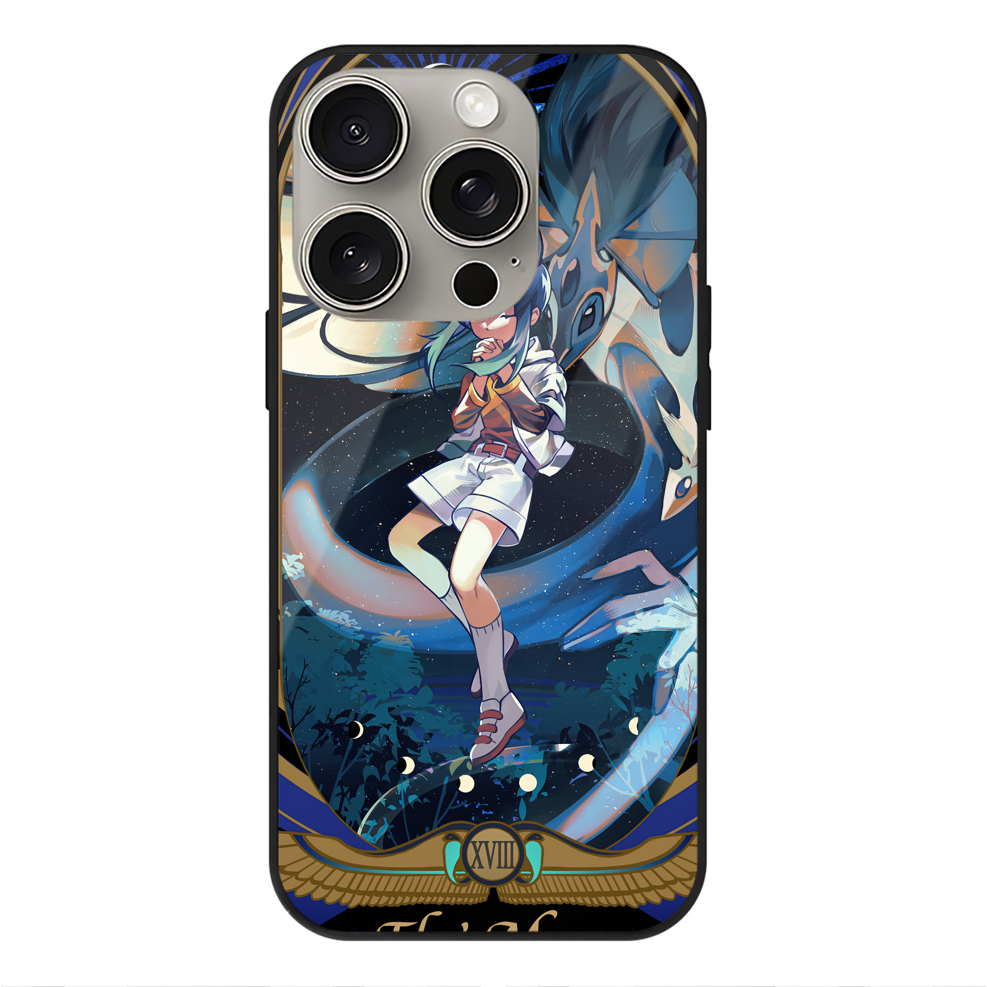 遊☆戯☆王 Yu-Gi-Oh! 【iPhone15Pro対応】スマホケース 耐衝撃＆黄変防止 背面ガラス
