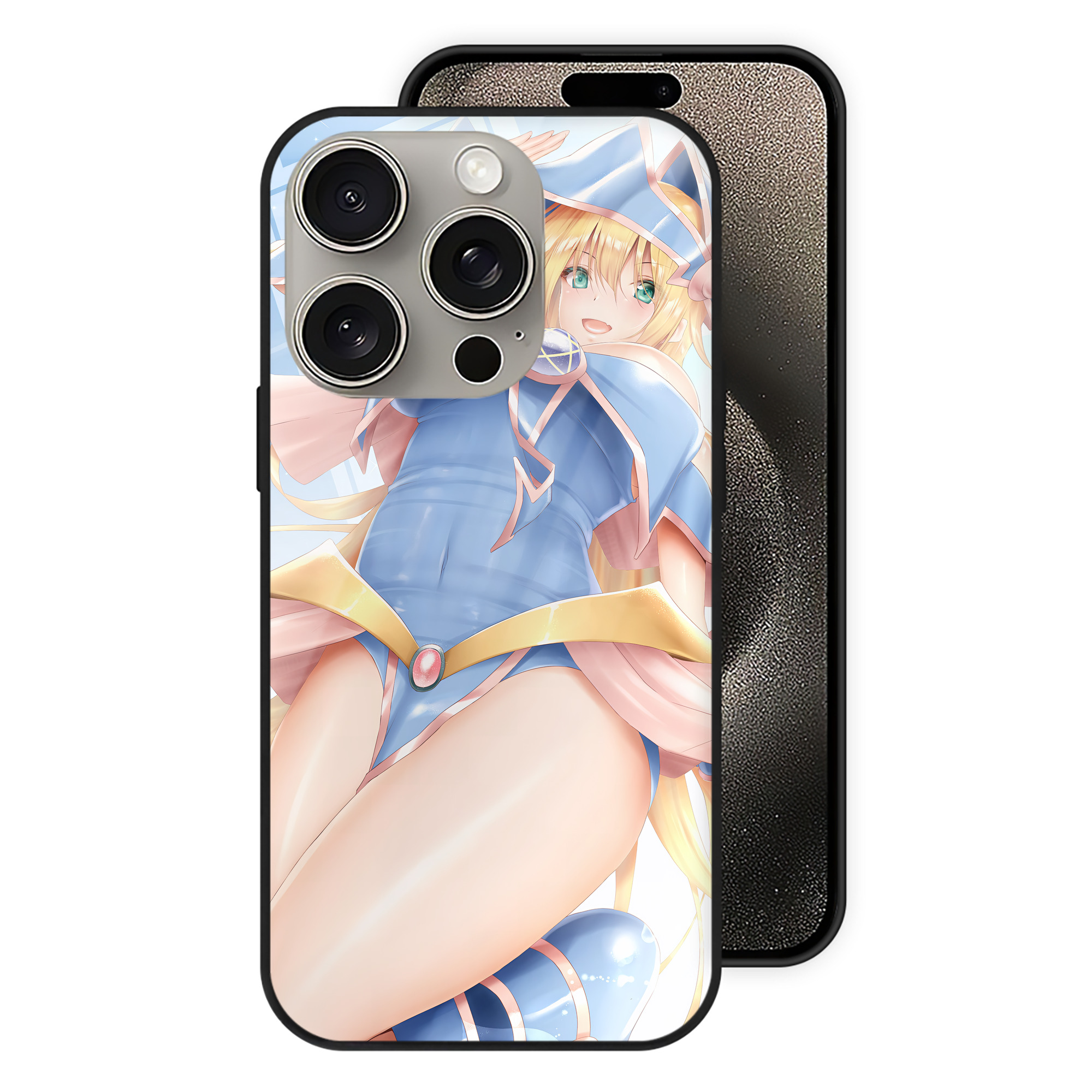 （画像用） 遊☆戯☆王 Yu-Gi-Oh! 【iPhone15Pro対応】スマホケース 耐衝撃＆黄変防止 背面ガラス