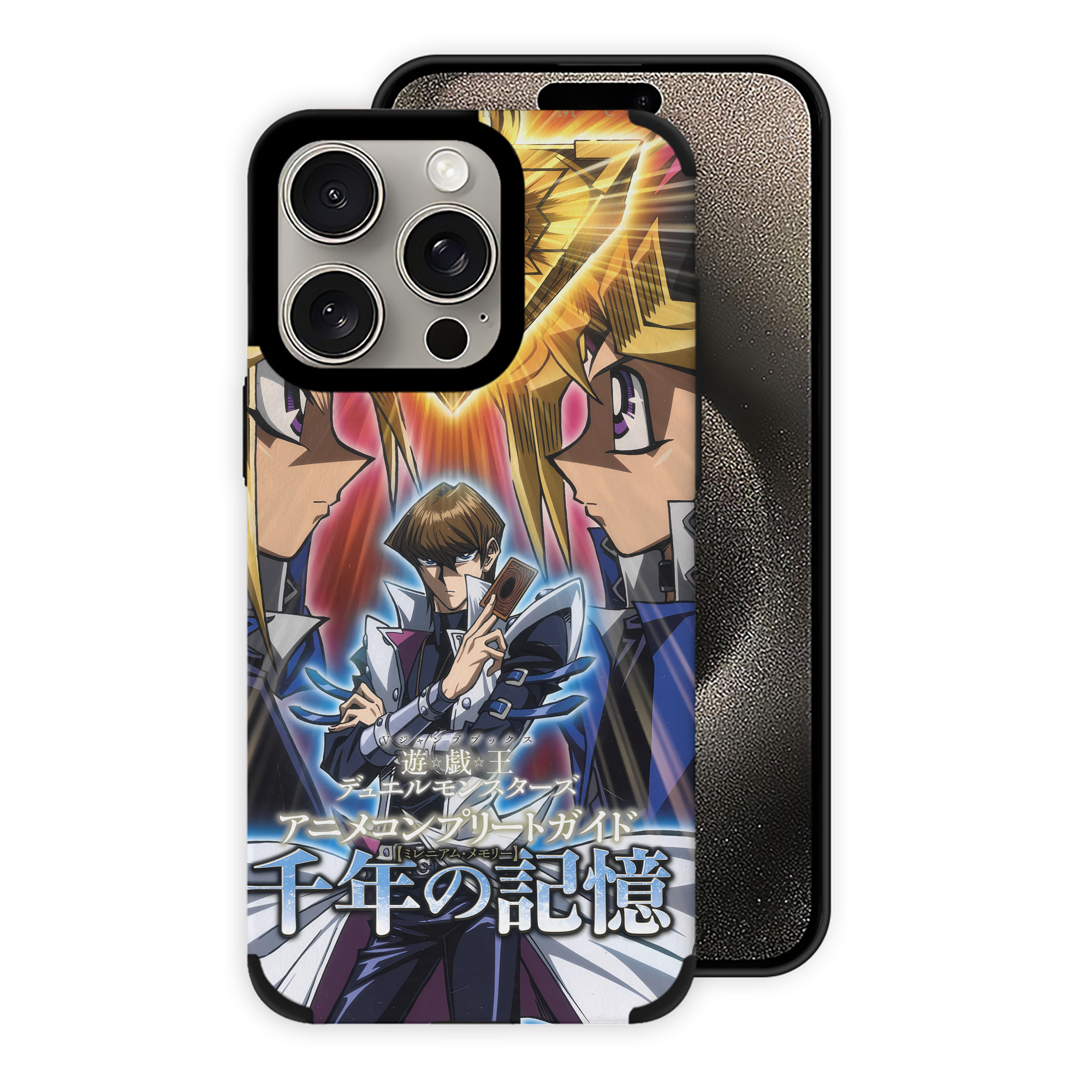 遊☆戯☆王 Yu-Gi-Oh! 【iPhone15ProMax対応】 PUレザー スマホケース 耐衝撃＆黄変防止
