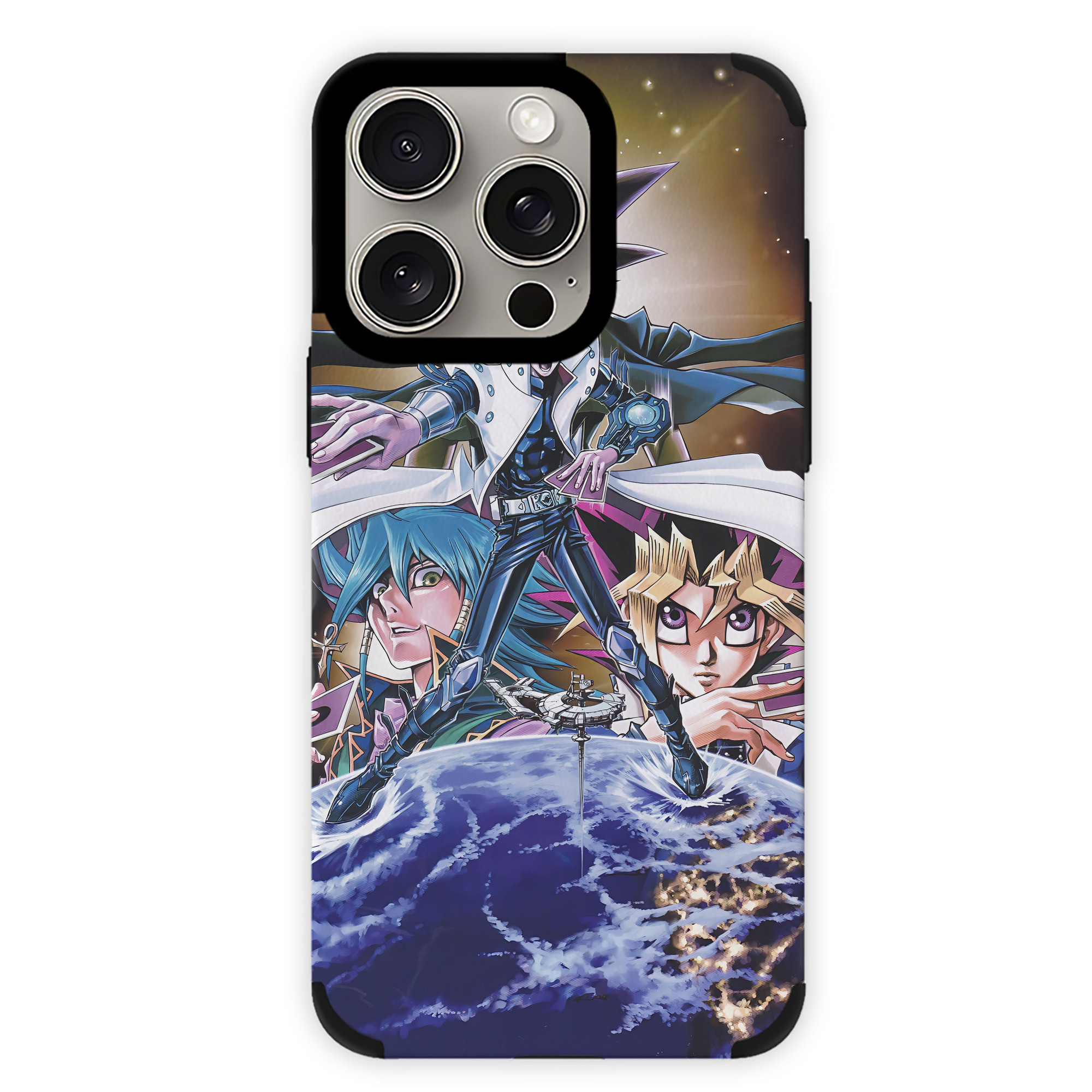 （画像用） 遊☆戯☆王 Yu-Gi-Oh! 【iPhone15ProMax対応】 PUレザー スマホケース 耐衝撃＆黄変防止