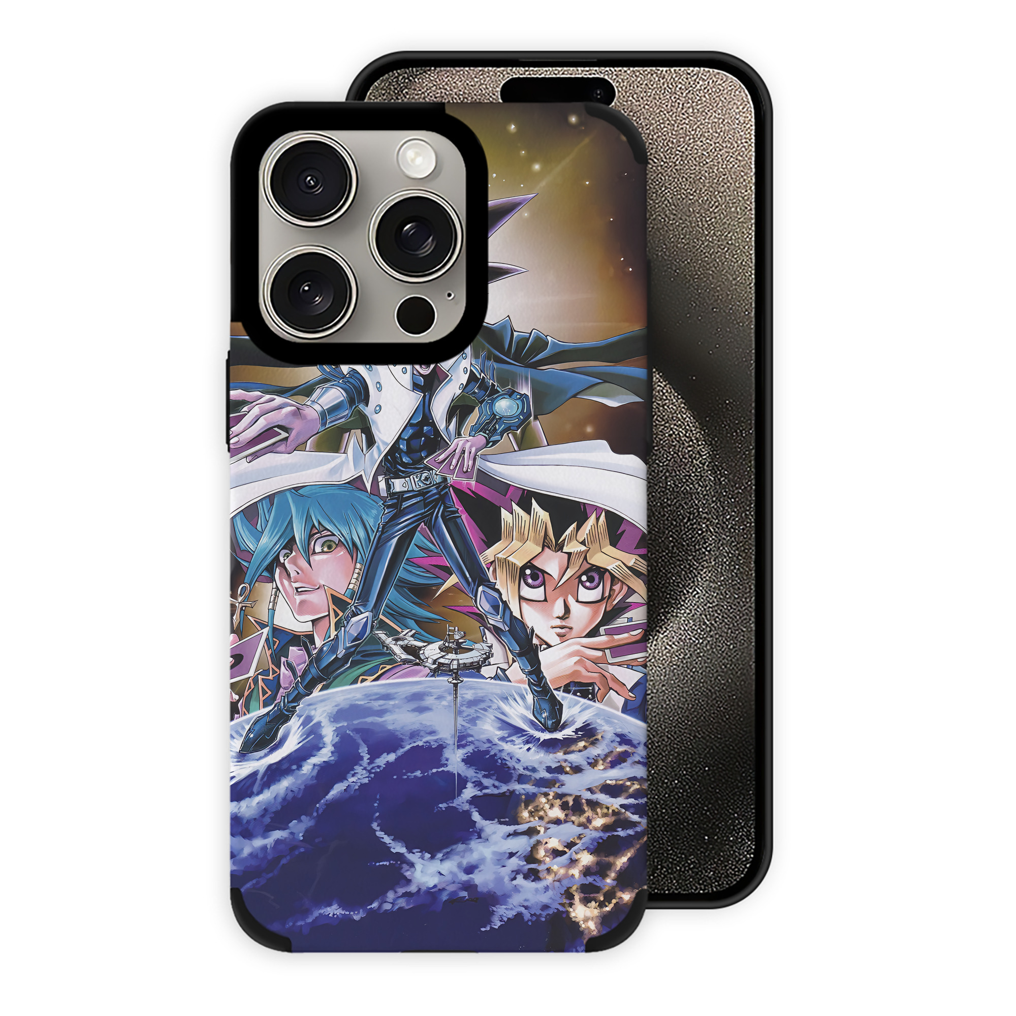（画像用） 遊☆戯☆王 Yu-Gi-Oh! 【iPhone15ProMax対応】 PUレザー スマホケース 耐衝撃＆黄変防止