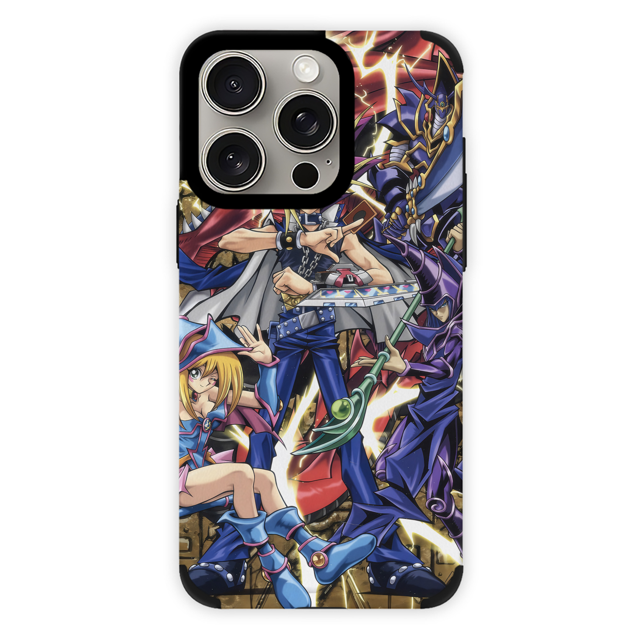 遊☆戯☆王 Yu-Gi-Oh! 【iPhone15ProMax対応】 PUレザー スマホケース 耐衝撃＆黄変防止