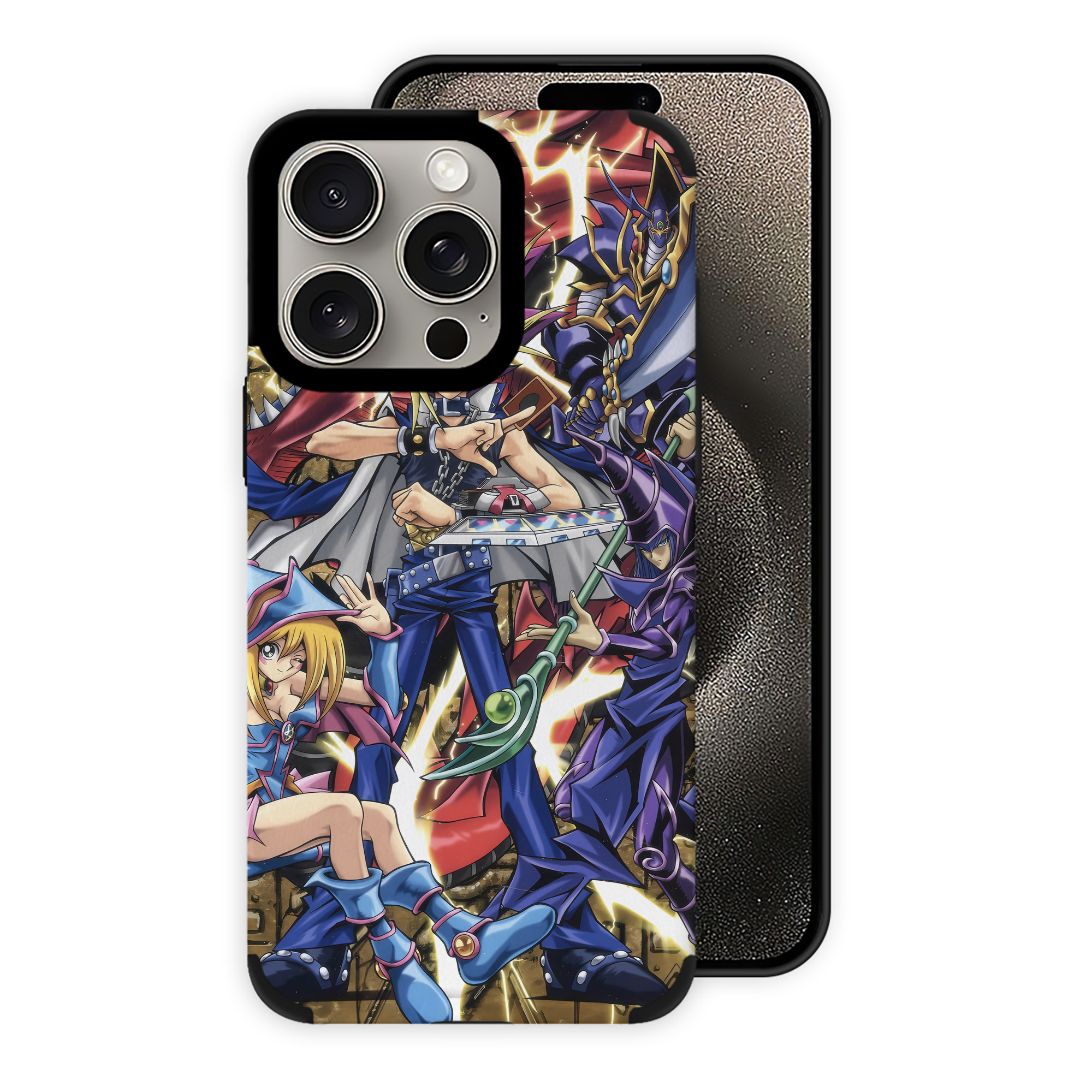 遊☆戯☆王 Yu-Gi-Oh! 【iPhone15ProMax対応】 PUレザー スマホケース 耐衝撃＆黄変防止