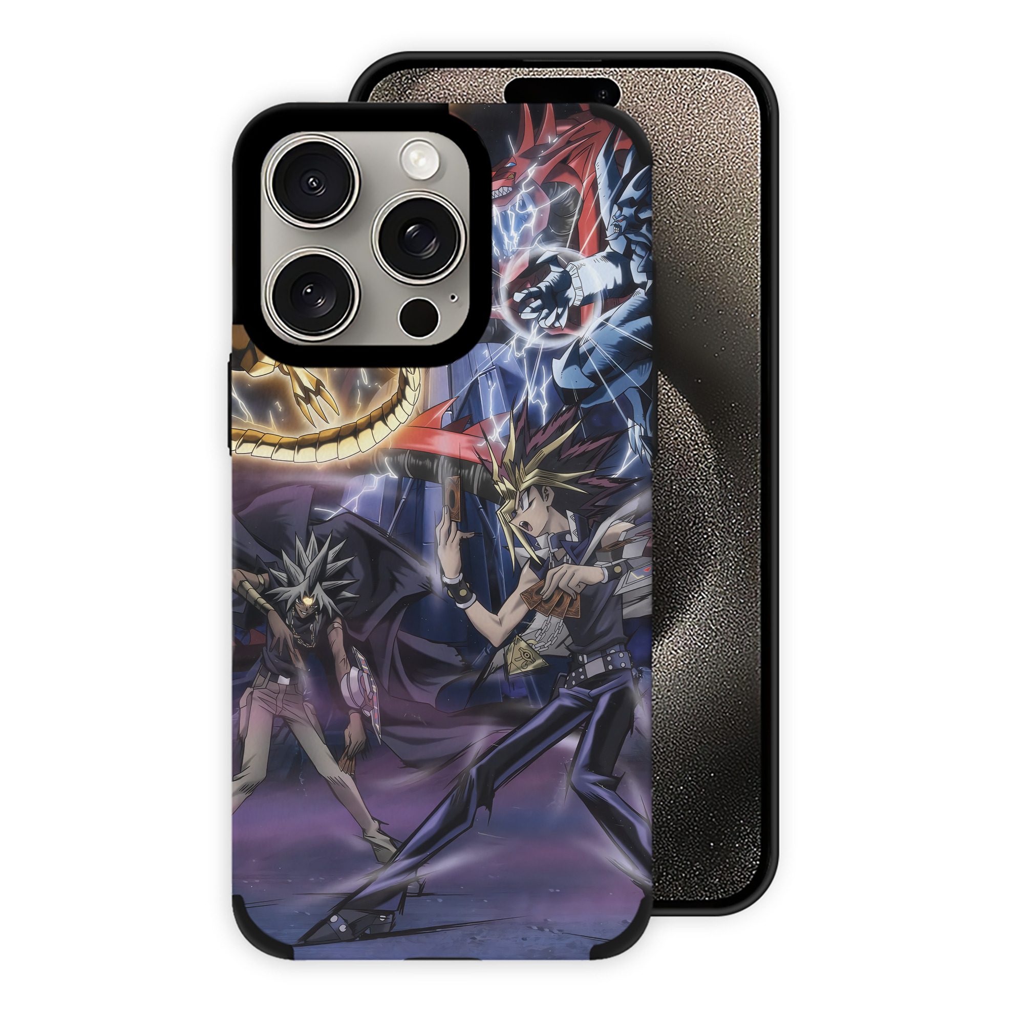 遊☆戯☆王 Yu-Gi-Oh! 【iPhone15ProMax対応】 PUレザー スマホケース 耐衝撃＆黄変防止