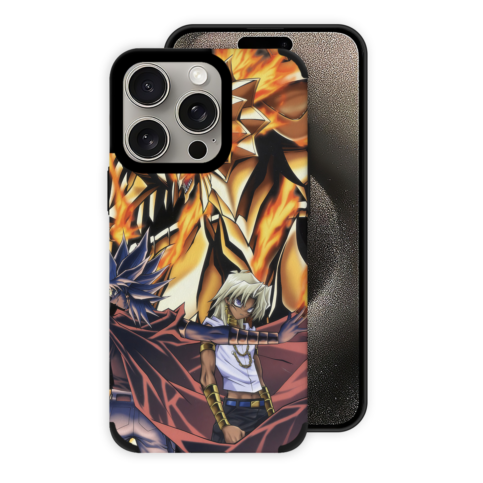 遊☆戯☆王 Yu-Gi-Oh! 【iPhone15ProMax対応】 PUレザー スマホケース 耐衝撃＆黄変防止