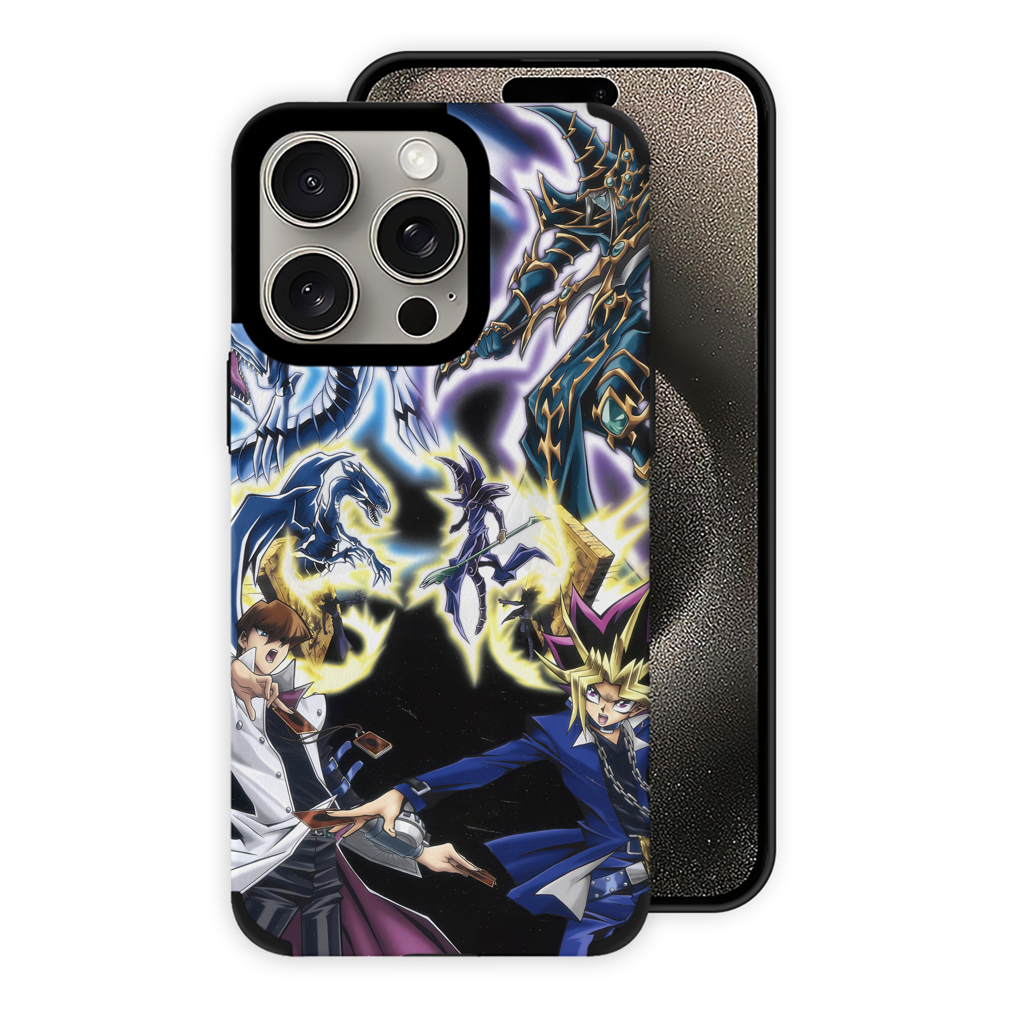 遊☆戯☆王 Yu-Gi-Oh! 【iPhone15ProMax対応】 PUレザー スマホケース 耐衝撃＆黄変防止