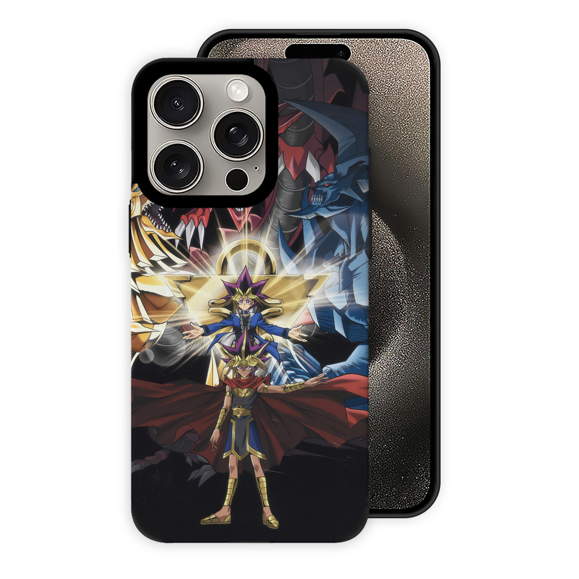 遊☆戯☆王 Yu-Gi-Oh! 【iPhone15ProMax対応】 PUレザー スマホケース 耐衝撃＆黄変防止
