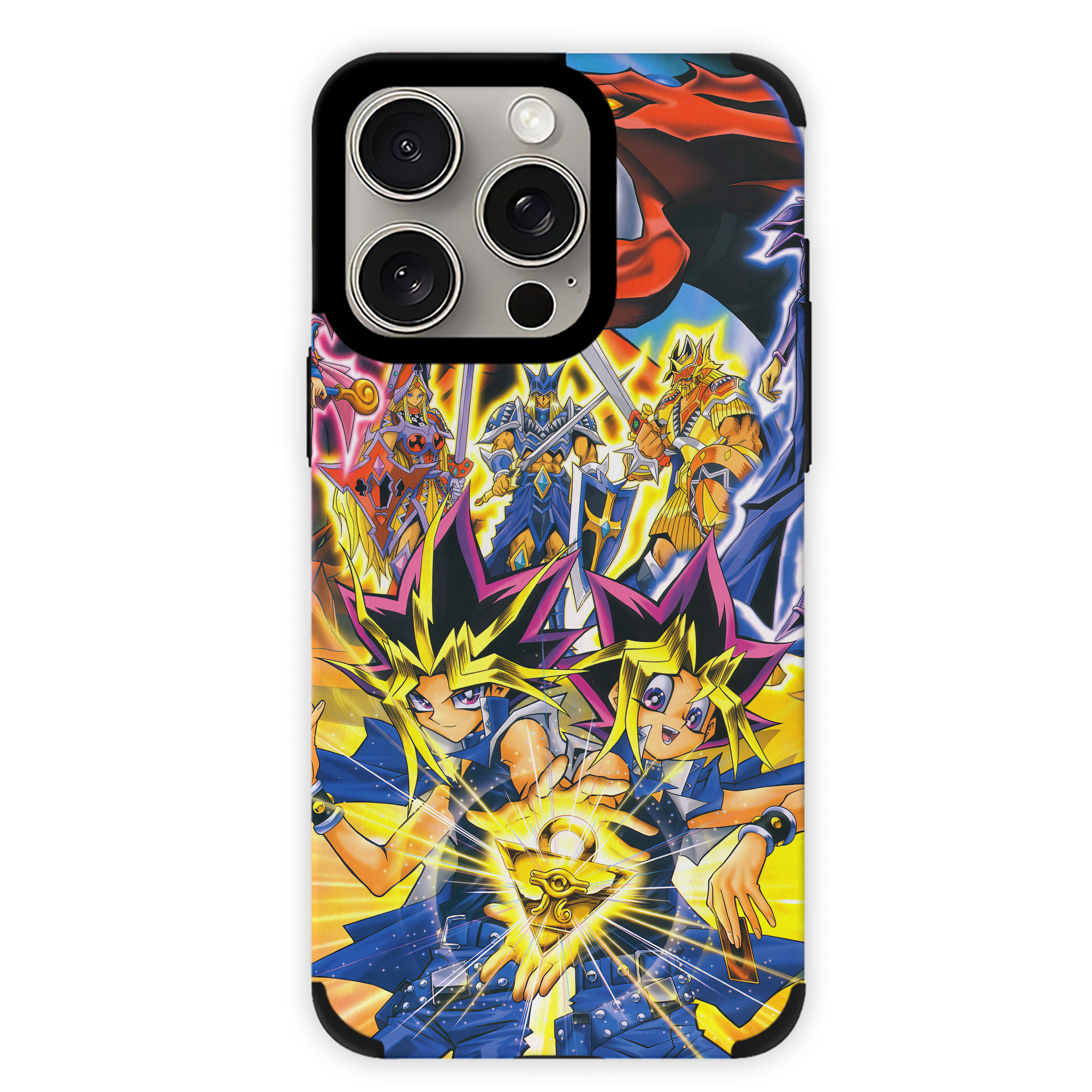 （画像用） 遊☆戯☆王 Yu-Gi-Oh! 【iPhone15ProMax対応】 PUレザー スマホケース 耐衝撃＆黄変防止