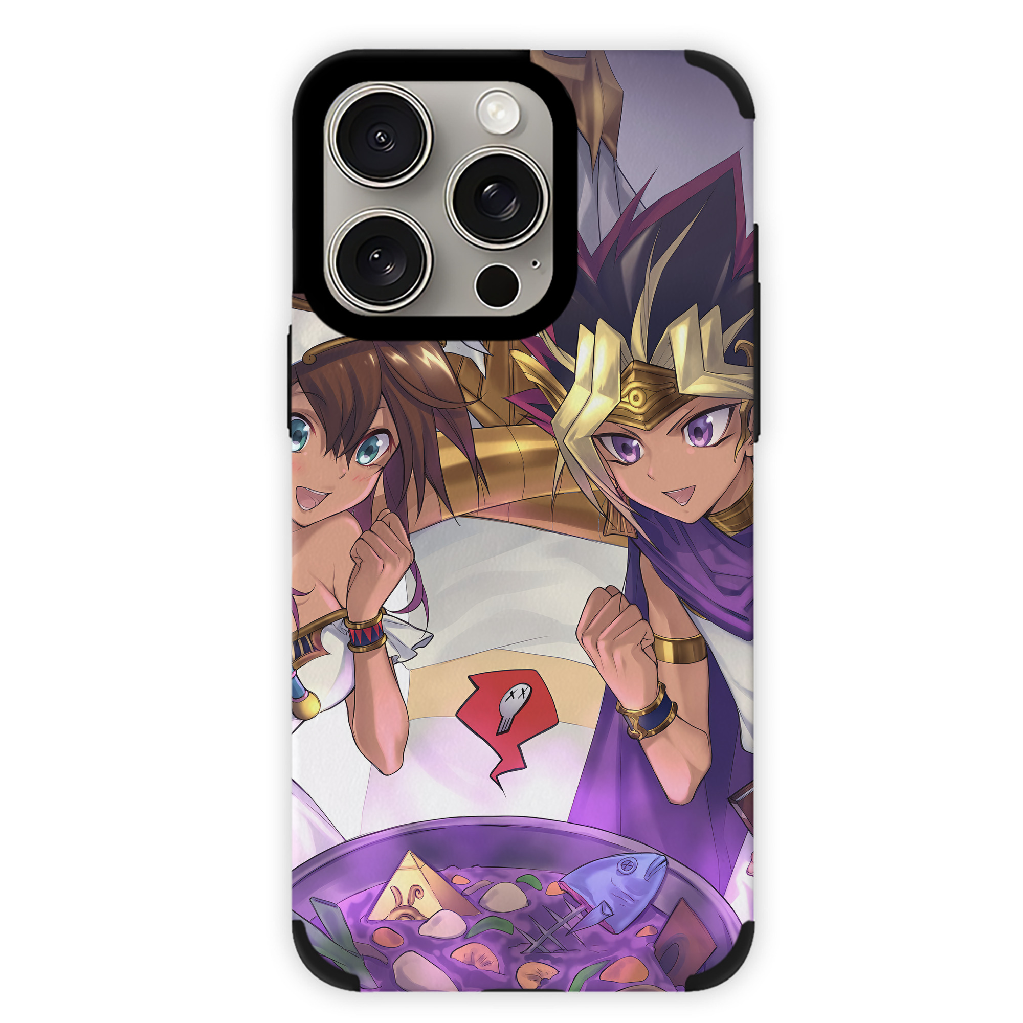 遊☆戯☆王 Yu-Gi-Oh! 【iPhone15ProMax対応】 PUレザー スマホケース 耐衝撃＆黄変防止