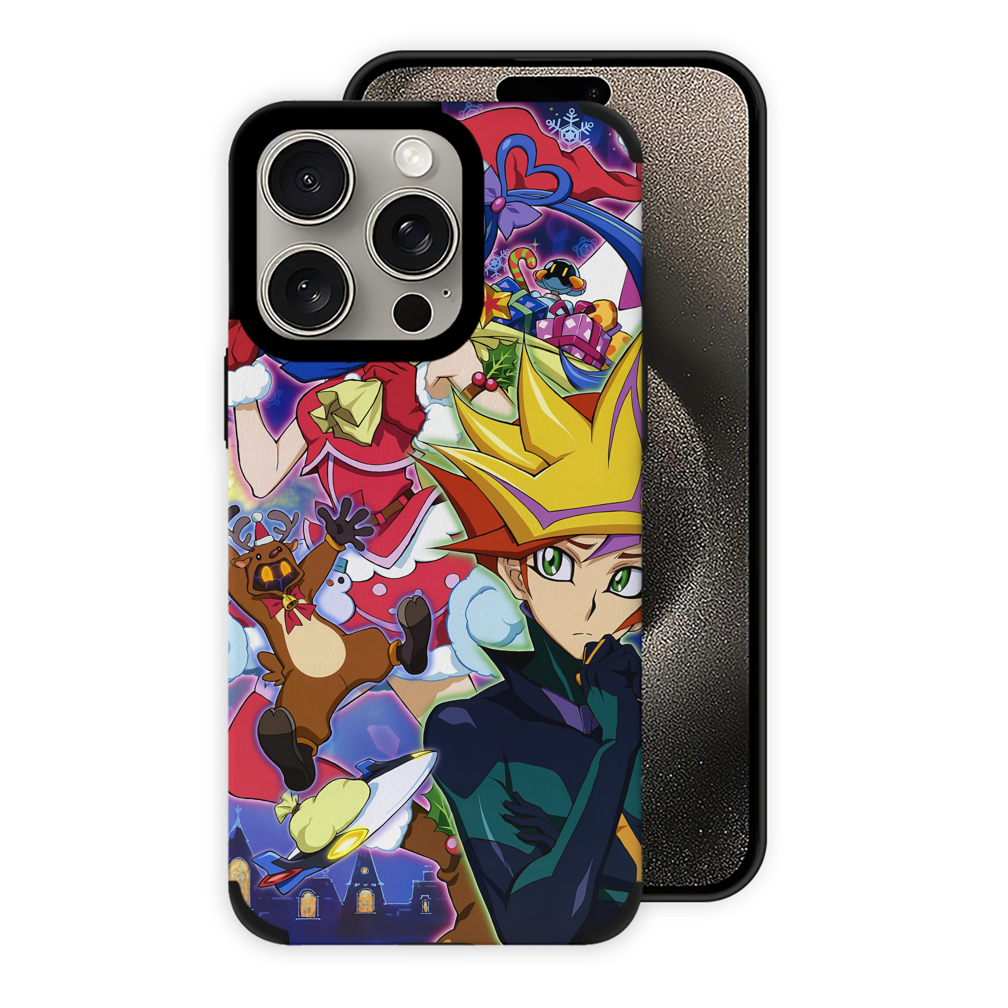遊☆戯☆王 Yu-Gi-Oh! 【iPhone15ProMax対応】 PUレザー スマホケース 耐衝撃＆黄変防止