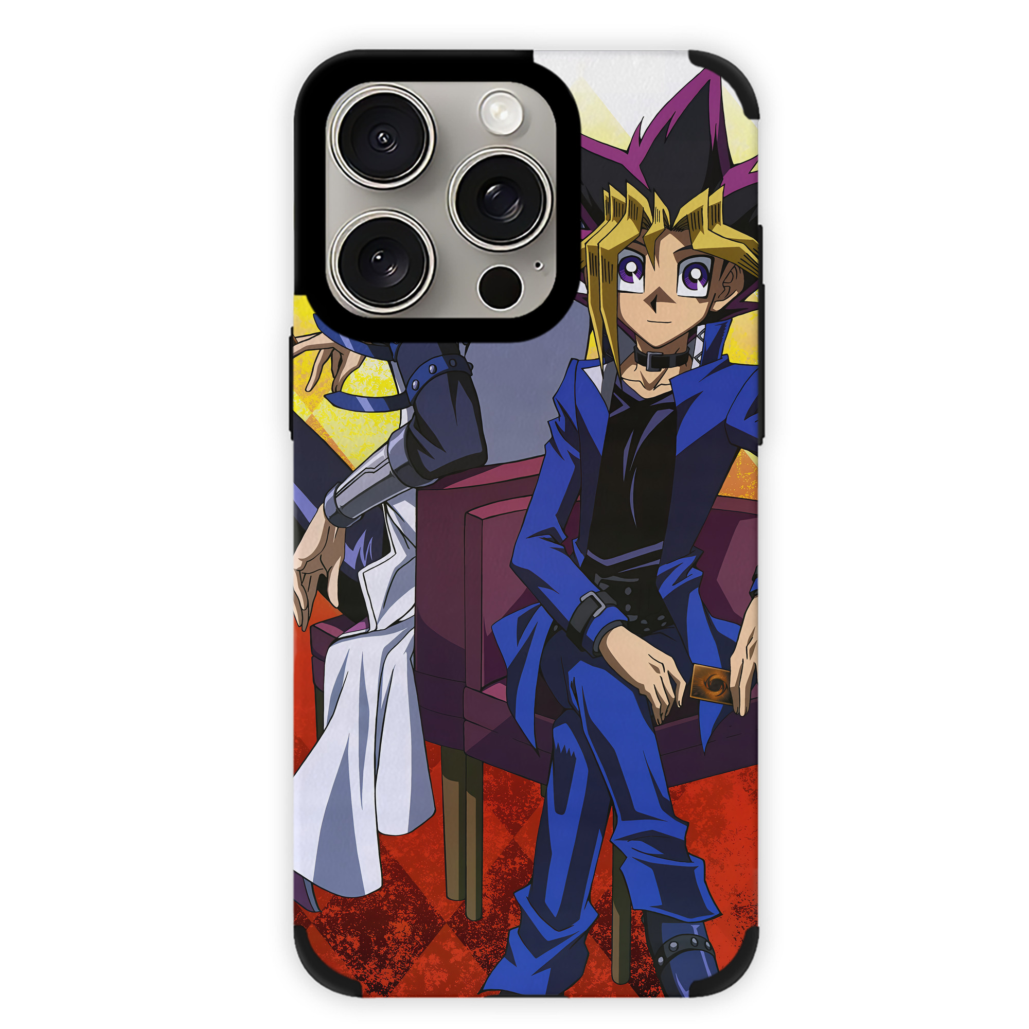 （画像用） 遊☆戯☆王 Yu-Gi-Oh! 【iPhone15ProMax対応】 PUレザー スマホケース 耐衝撃＆黄変防止