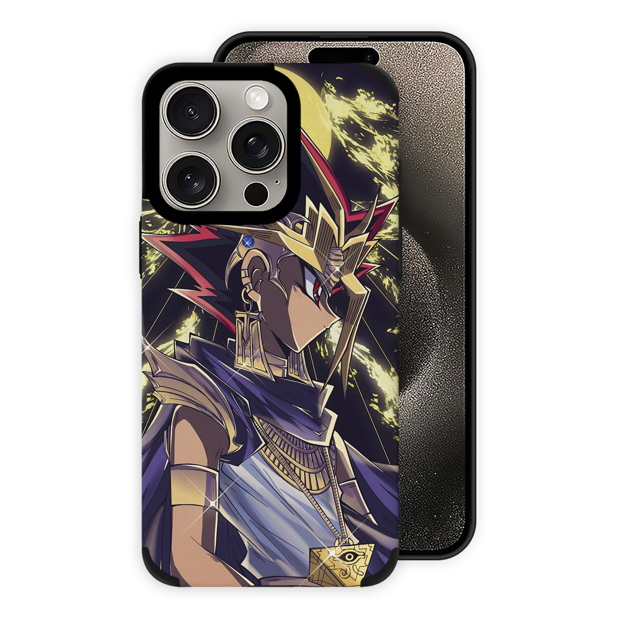 （画像用） 遊☆戯☆王 Yu-Gi-Oh! 【iPhone15ProMax対応】 PUレザー スマホケース 耐衝撃＆黄変防止