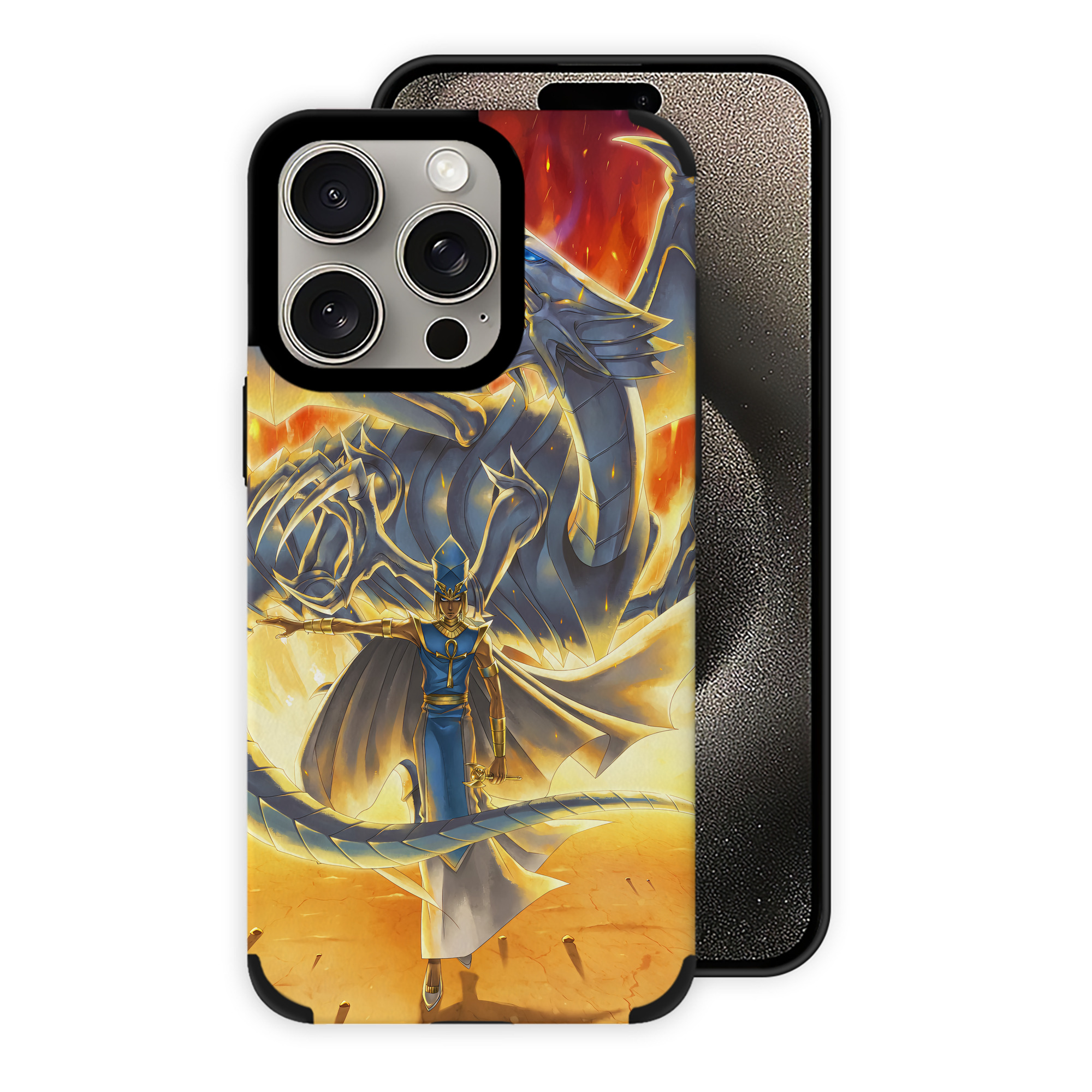 （画像用） 遊☆戯☆王 Yu-Gi-Oh! 【iPhone15ProMax対応】 PUレザー スマホケース 耐衝撃＆黄変防止