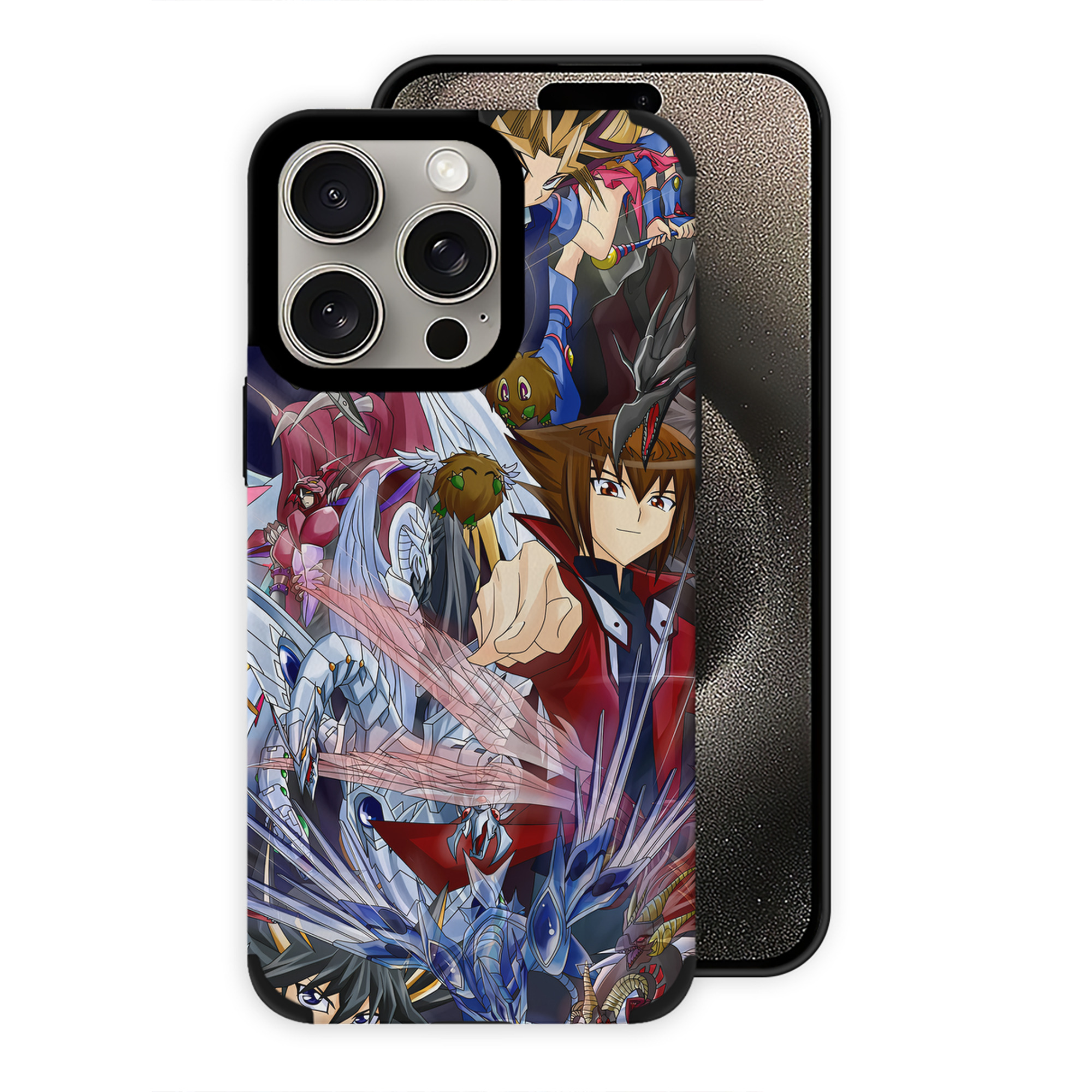 遊☆戯☆王 Yu-Gi-Oh! 【iPhone15ProMax対応】 PUレザー スマホケース 耐衝撃＆黄変防止