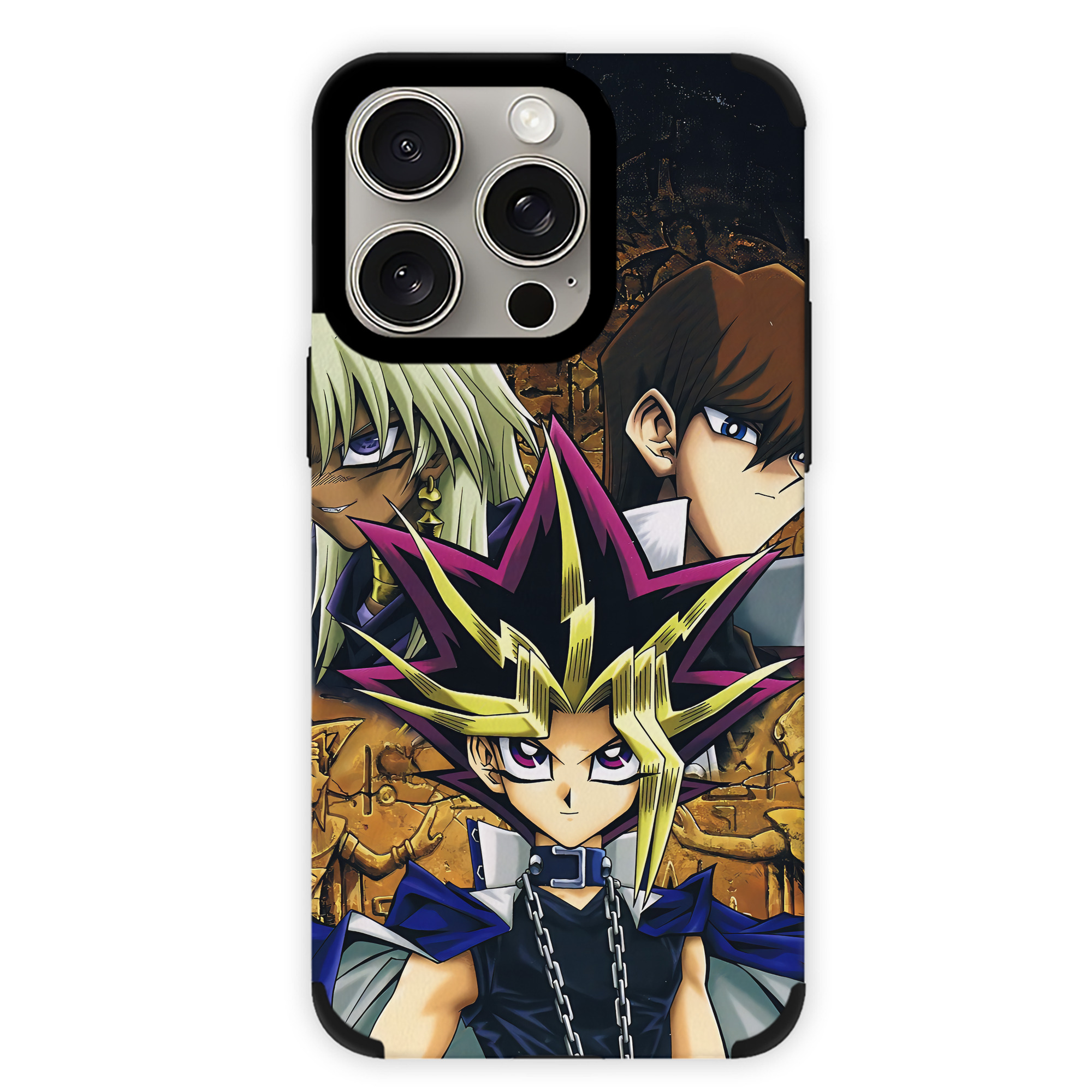 （画像用） 遊☆戯☆王 Yu-Gi-Oh! 【iPhone15ProMax対応】 PUレザー スマホケース 耐衝撃＆黄変防止