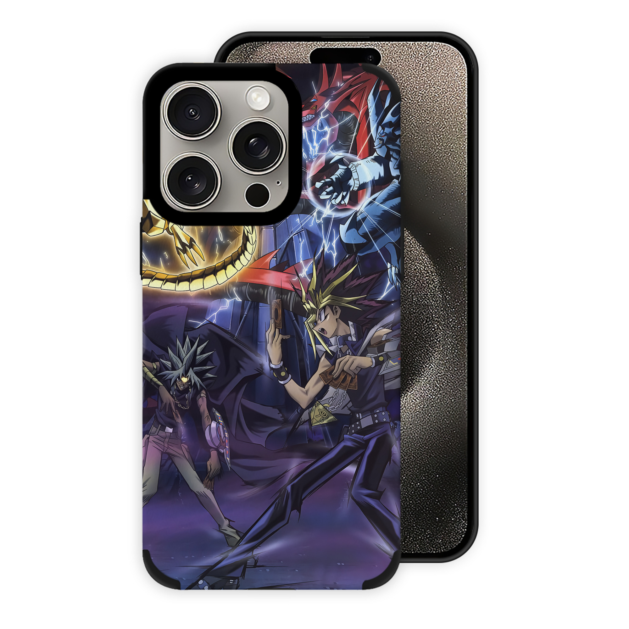 （画像用） 遊☆戯☆王 Yu-Gi-Oh! 【iPhone15ProMax対応】 PUレザー スマホケース 耐衝撃＆黄変防止
