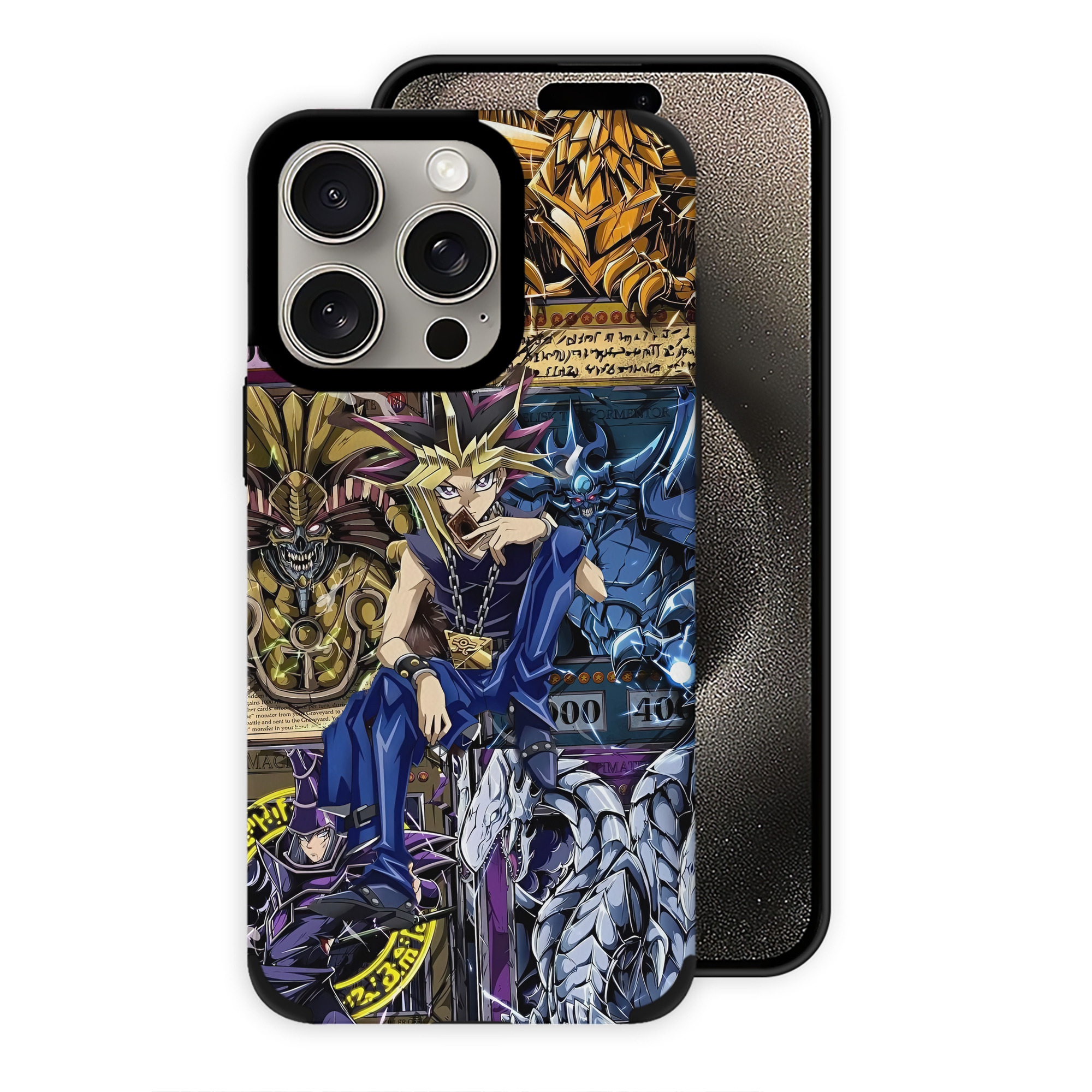 遊☆戯☆王 Yu-Gi-Oh! 【iPhone15ProMax対応】 PUレザー スマホケース 耐衝撃＆黄変防止
