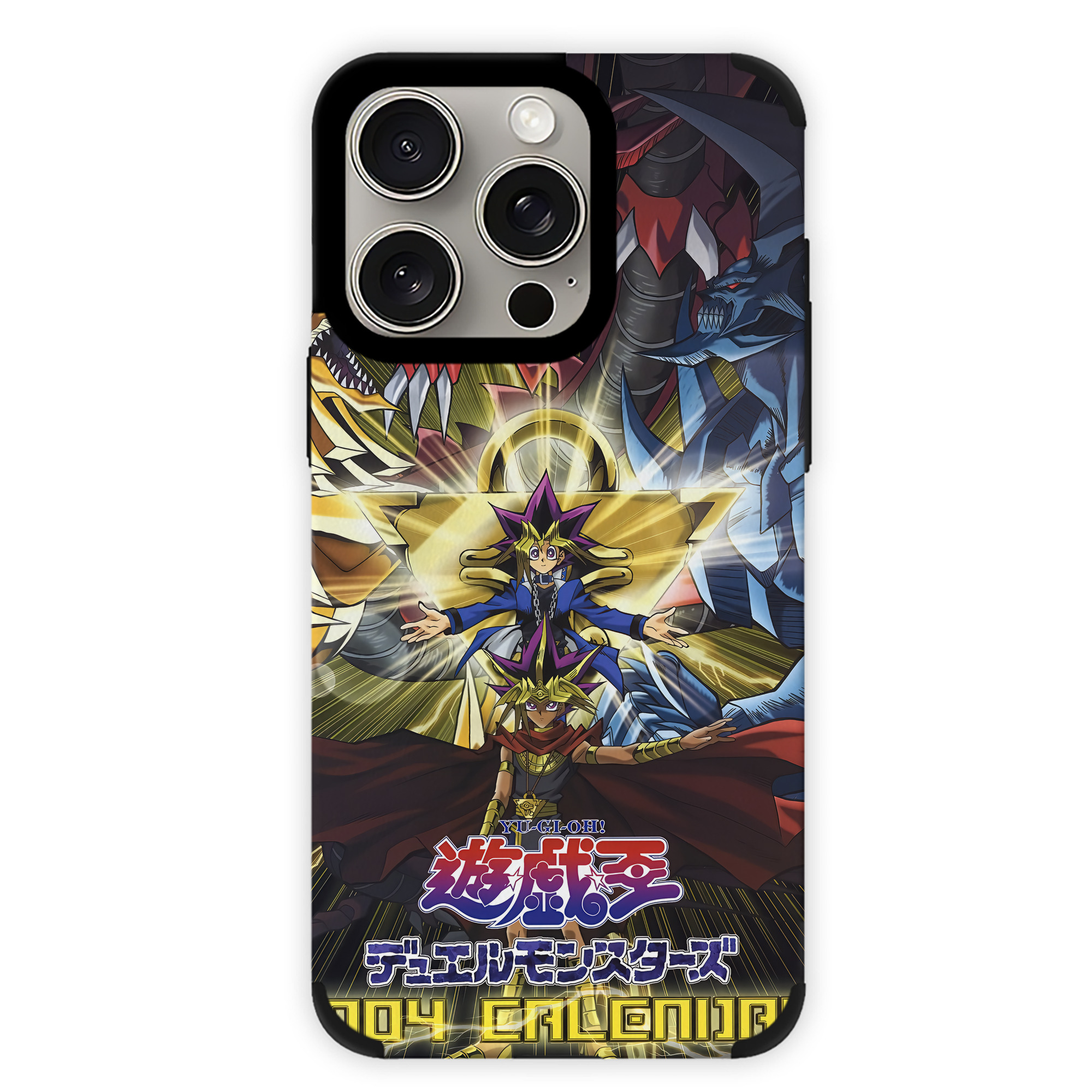 遊☆戯☆王 Yu-Gi-Oh! 【iPhone15ProMax対応】 PUレザー スマホケース 耐衝撃＆黄変防止