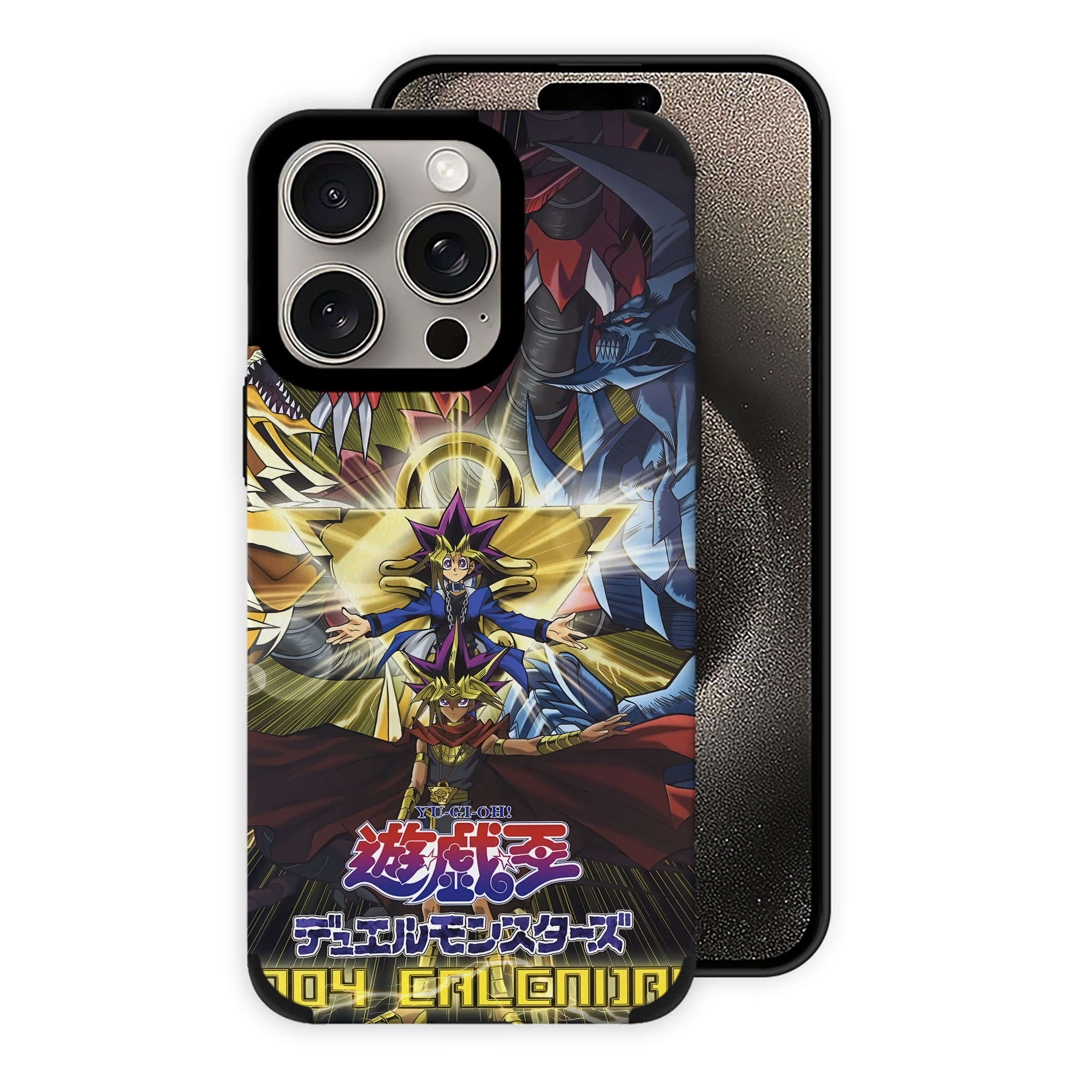 遊☆戯☆王 Yu-Gi-Oh! 【iPhone15ProMax対応】 PUレザー スマホケース 耐衝撃＆黄変防止