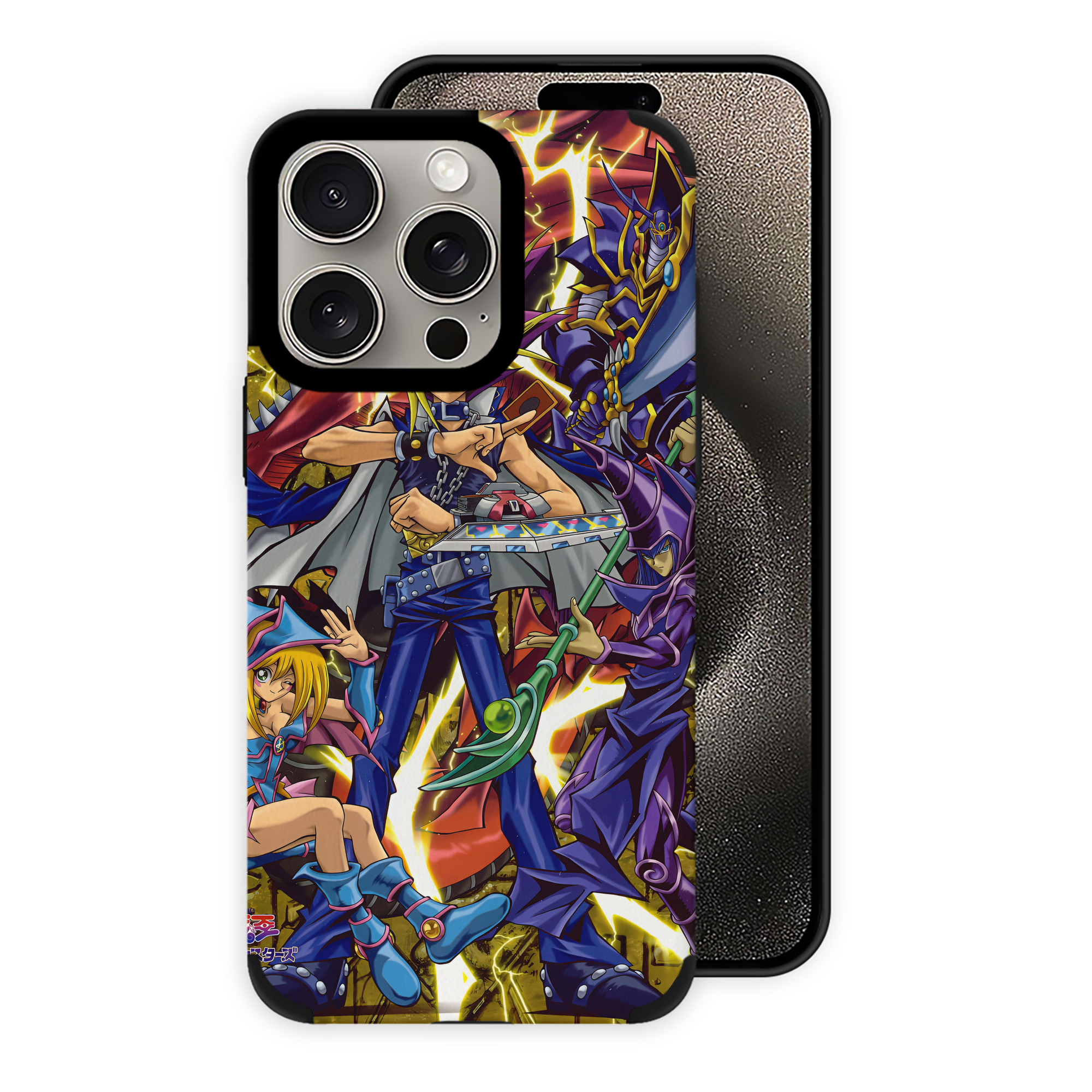 遊☆戯☆王 Yu-Gi-Oh! 【iPhone15ProMax対応】 PUレザー スマホケース 耐衝撃＆黄変防止