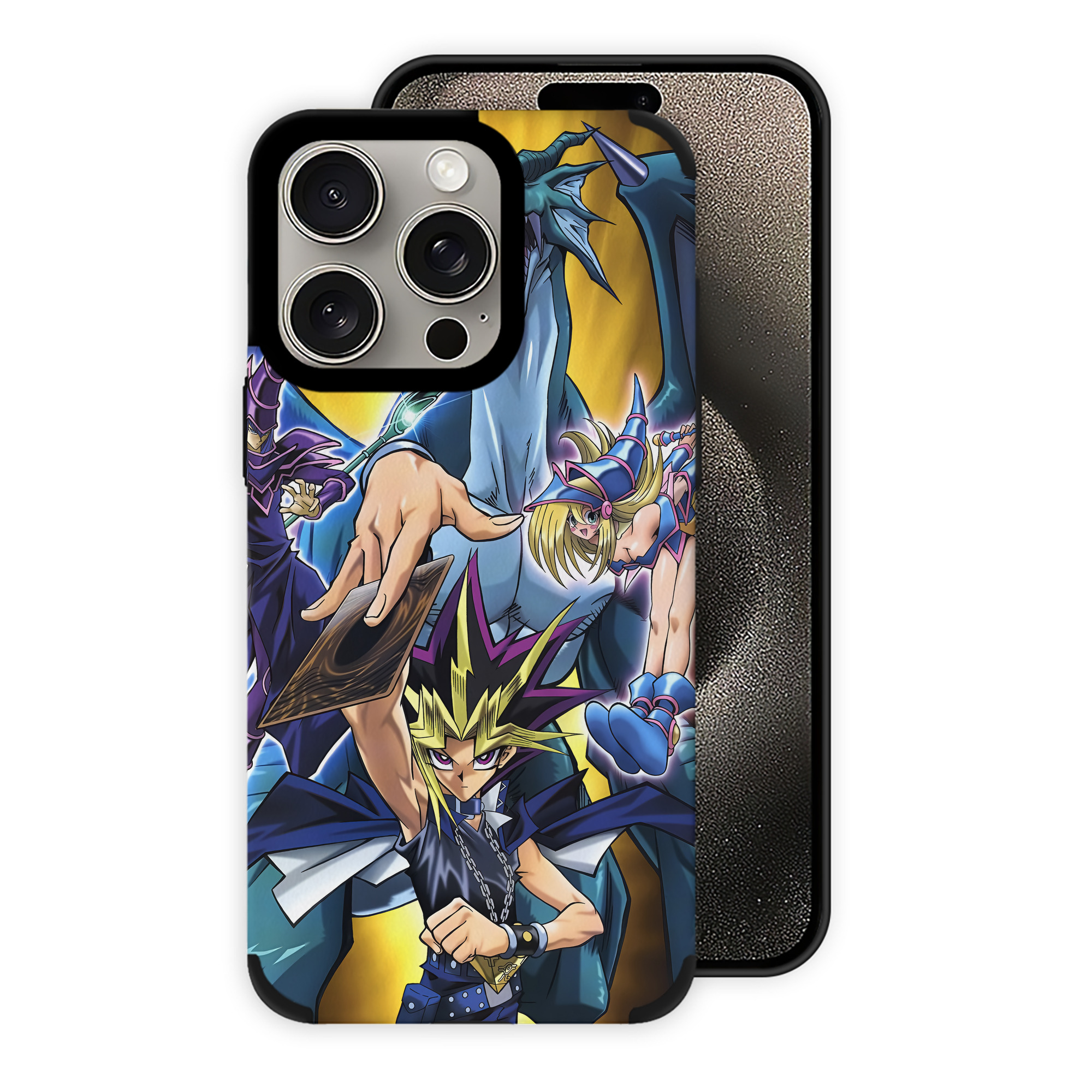 遊☆戯☆王 Yu-Gi-Oh! 【iPhone15ProMax対応】 PUレザー スマホケース 耐衝撃＆黄変防止