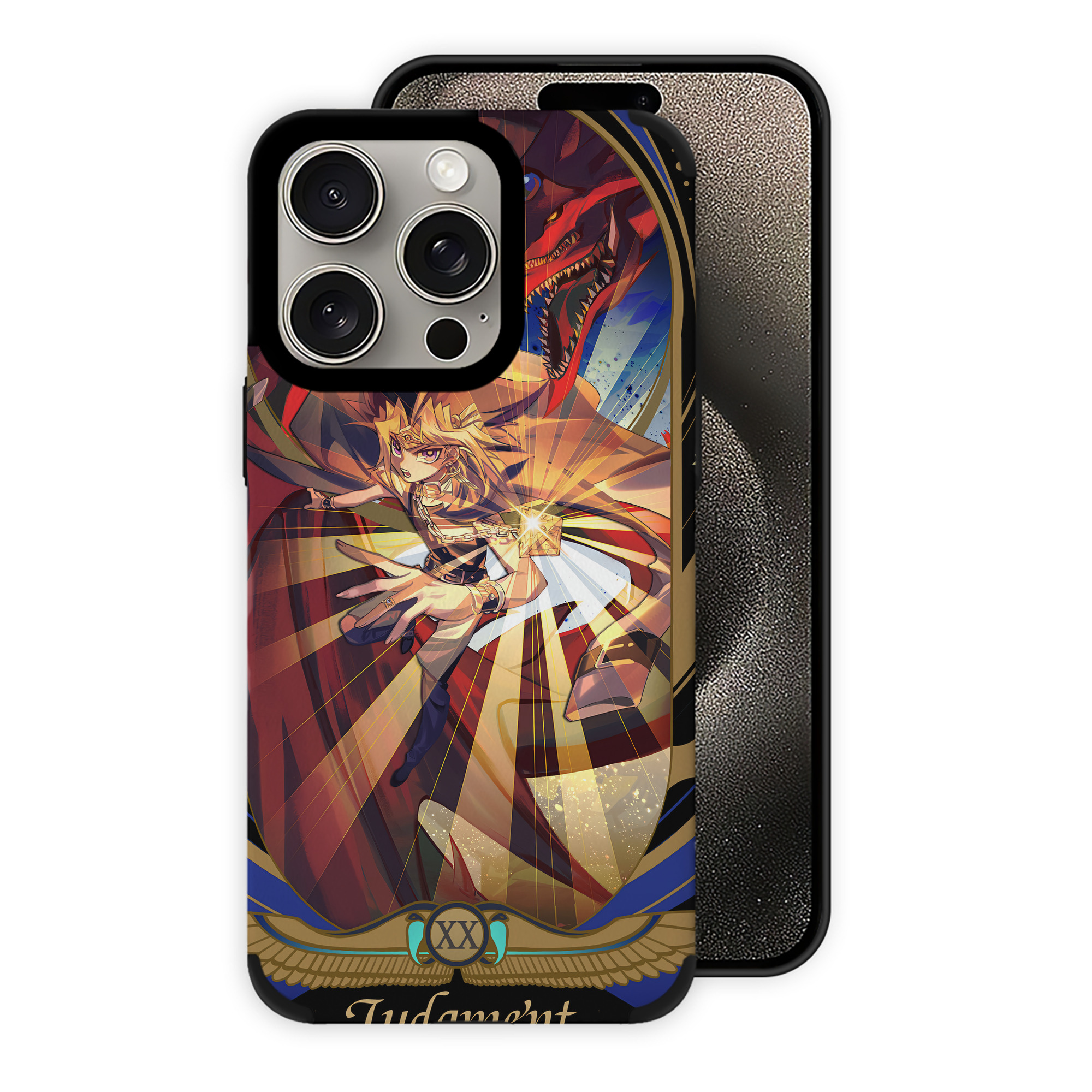 遊☆戯☆王 Yu-Gi-Oh! 【iPhone15ProMax対応】 PUレザー スマホケース 耐衝撃＆黄変防止